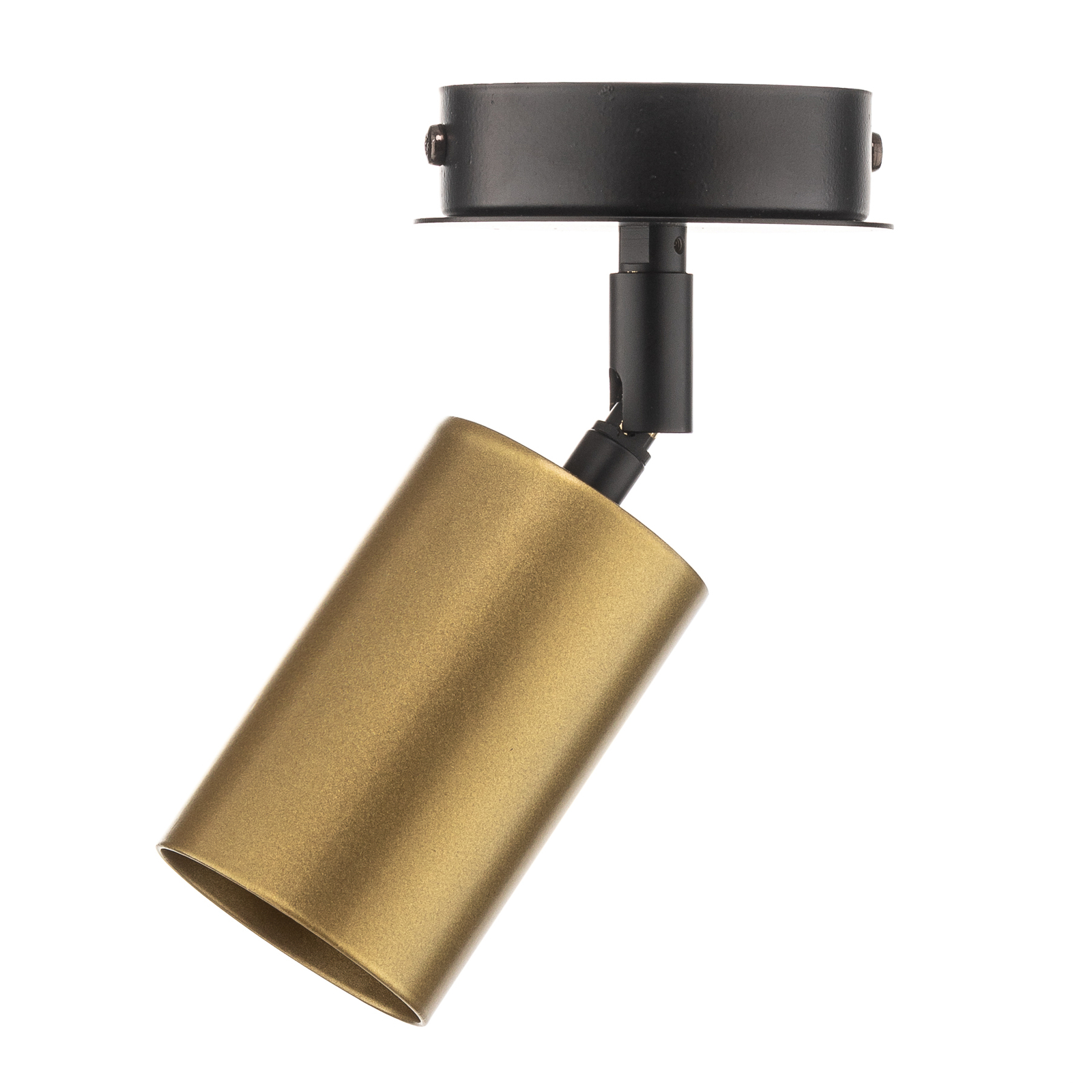 Plafondspot Zen 1 1-lamp in zwart/goud