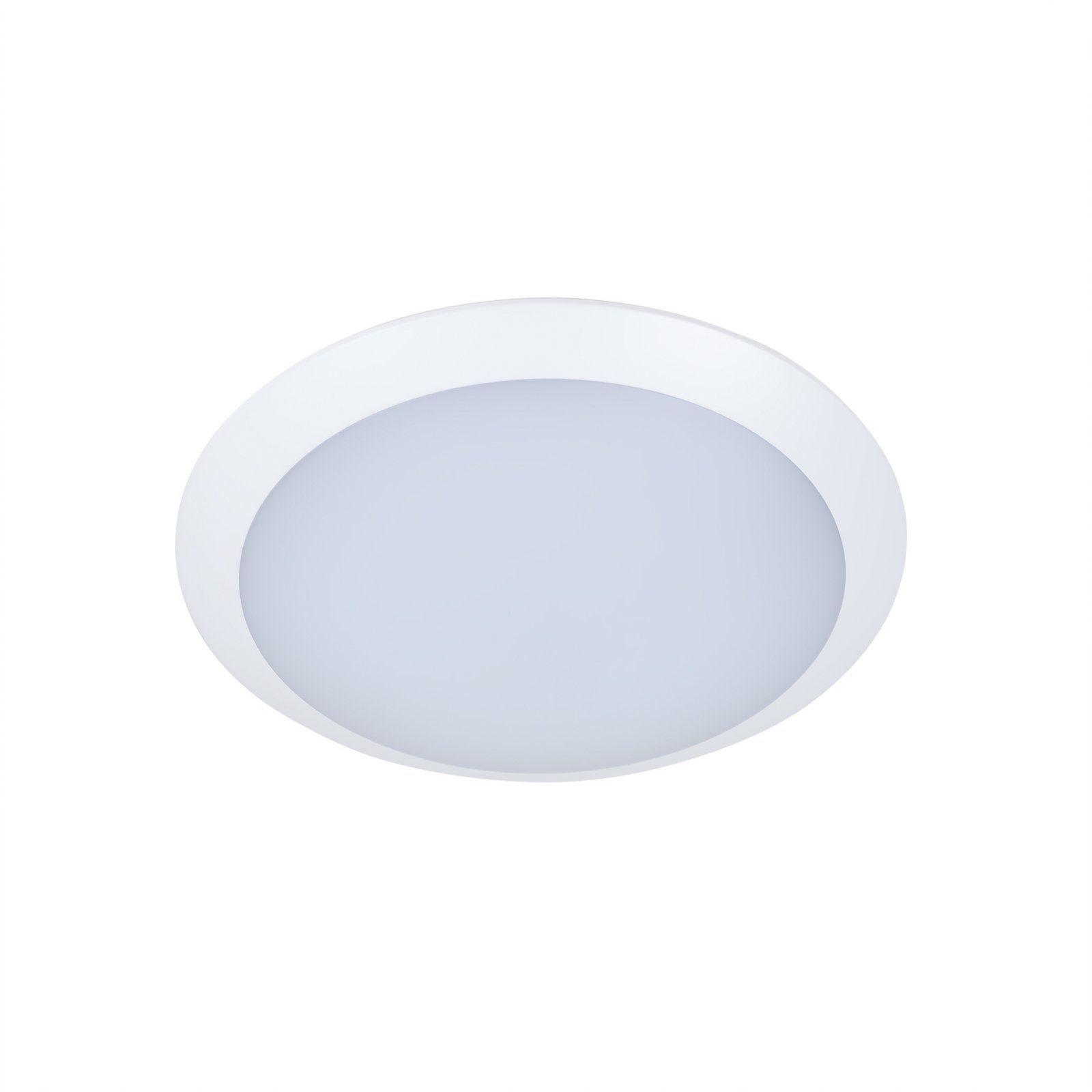 Naira LED outdoor ceiling lamp, white, with sensor
