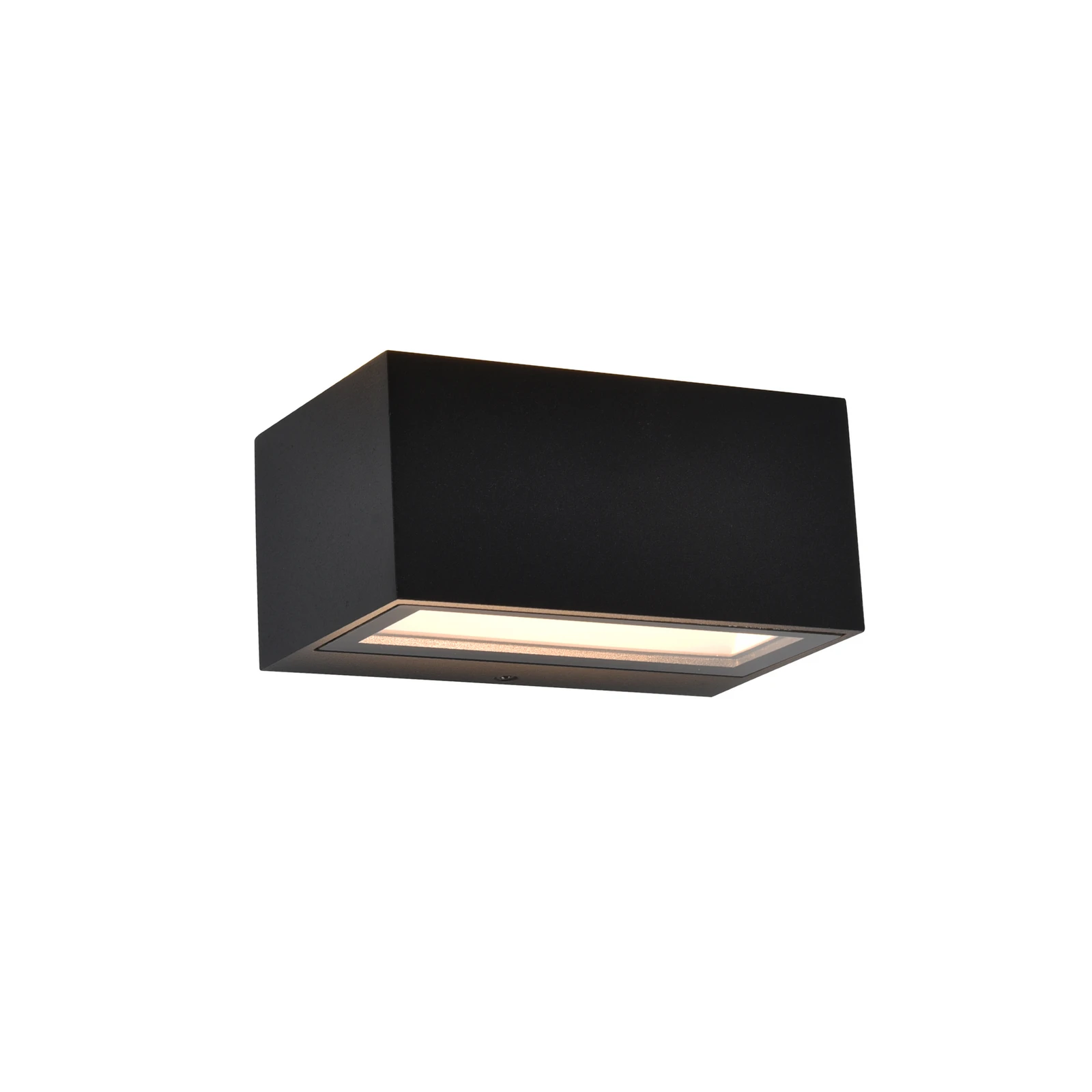 Vonkajšie nástenné LED svietidlo GEMINI, čierne, 14 cm, IP54, smerom nahor/nadol