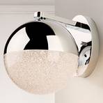 Nástenné LED svietidlo Sphere, chróm