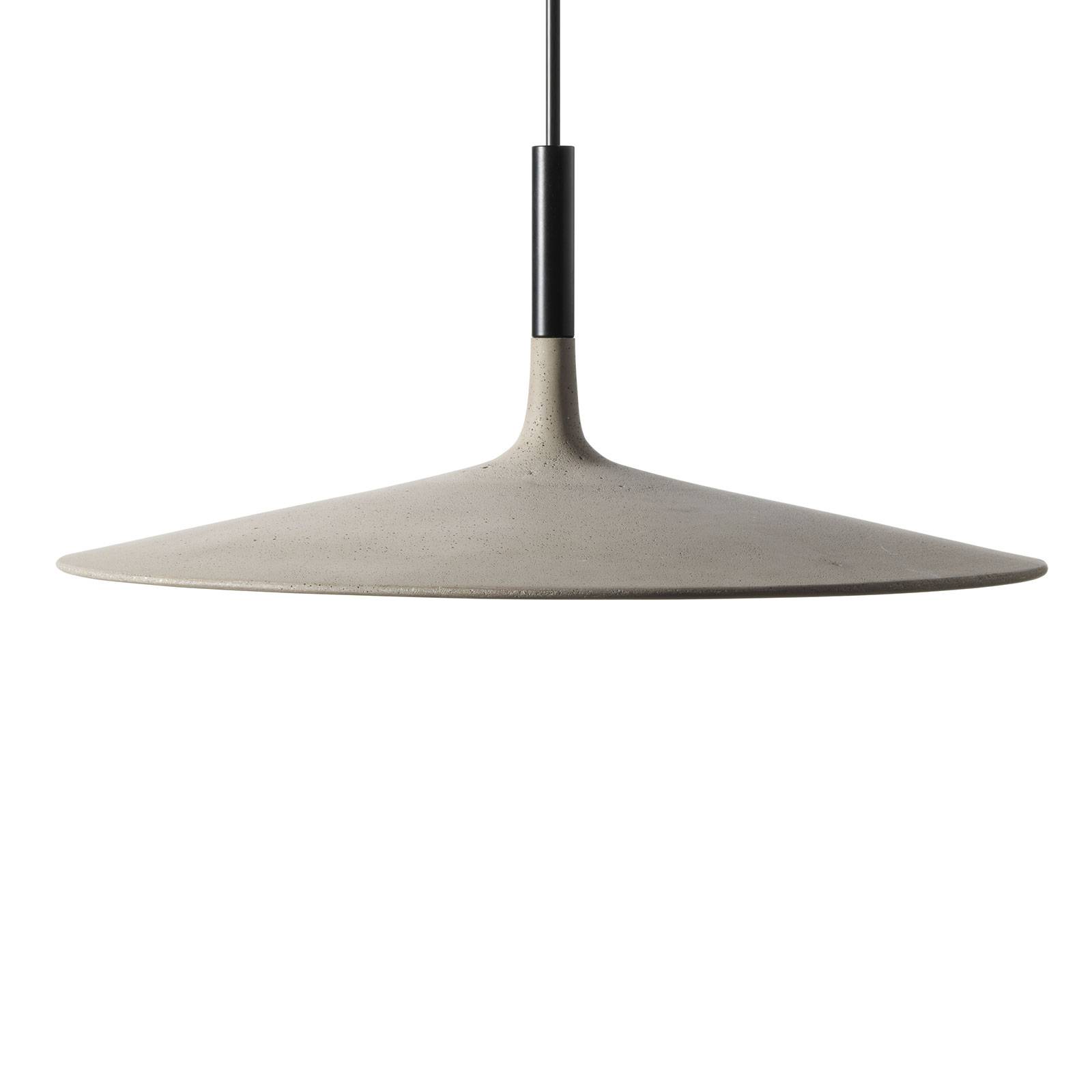 Foscarini MyLight Aplomb large, hanging in grey, for Kitchen, Concrete, aluminium, 11.7 W, H: 20 cm