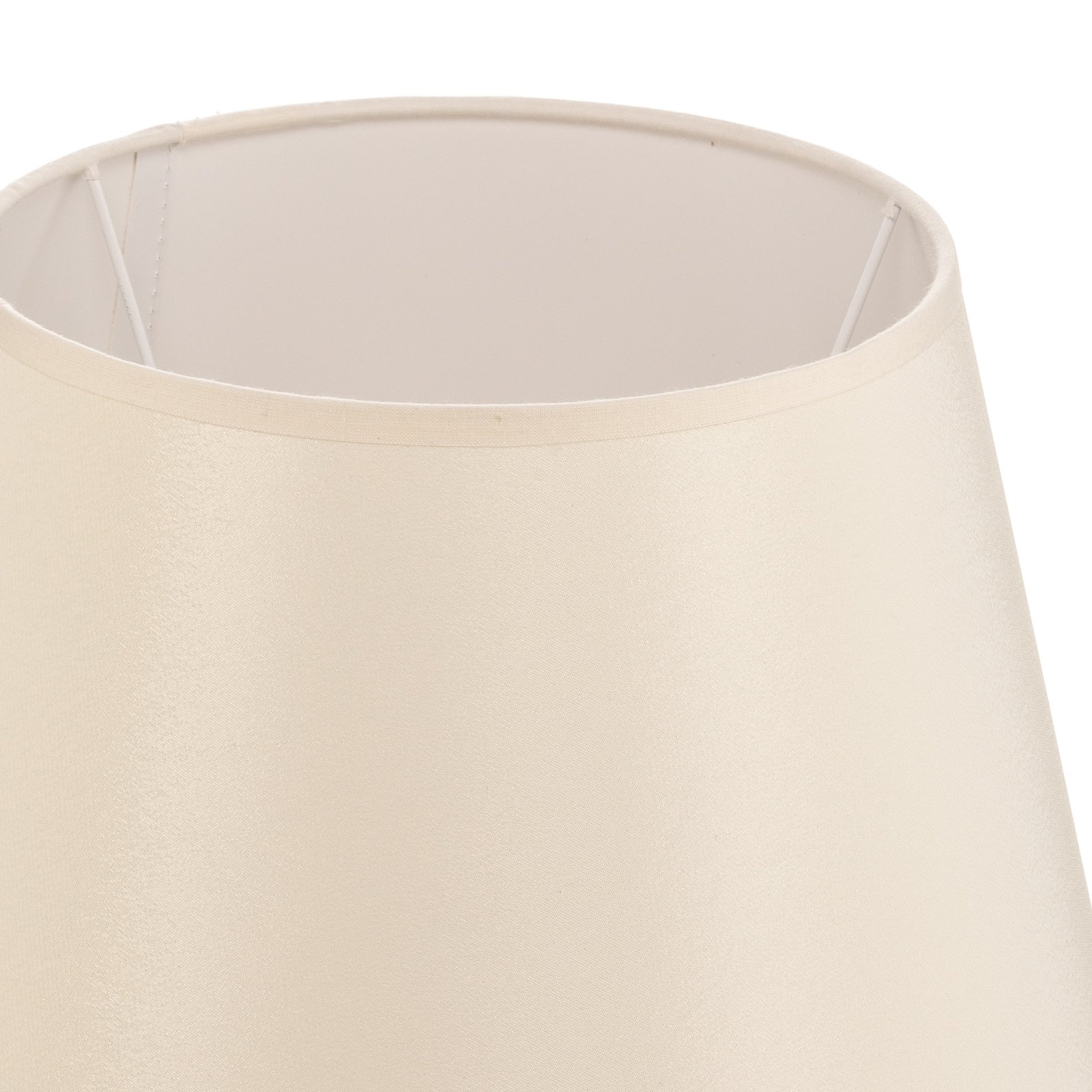Cone lampshade height 18 cm, ecru/white chintz