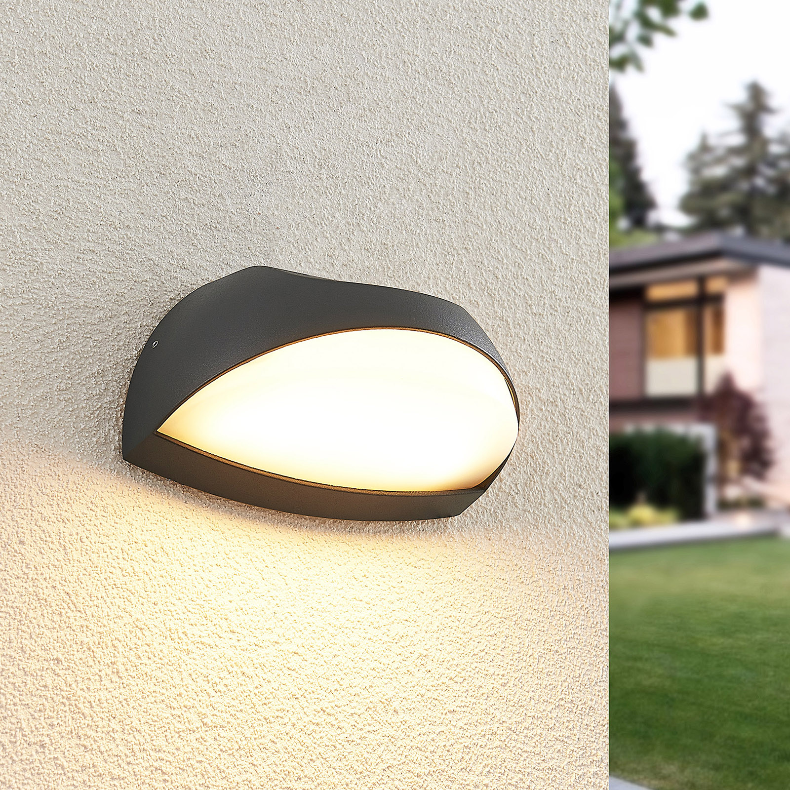 Lucande Loena LED outdoor wall light