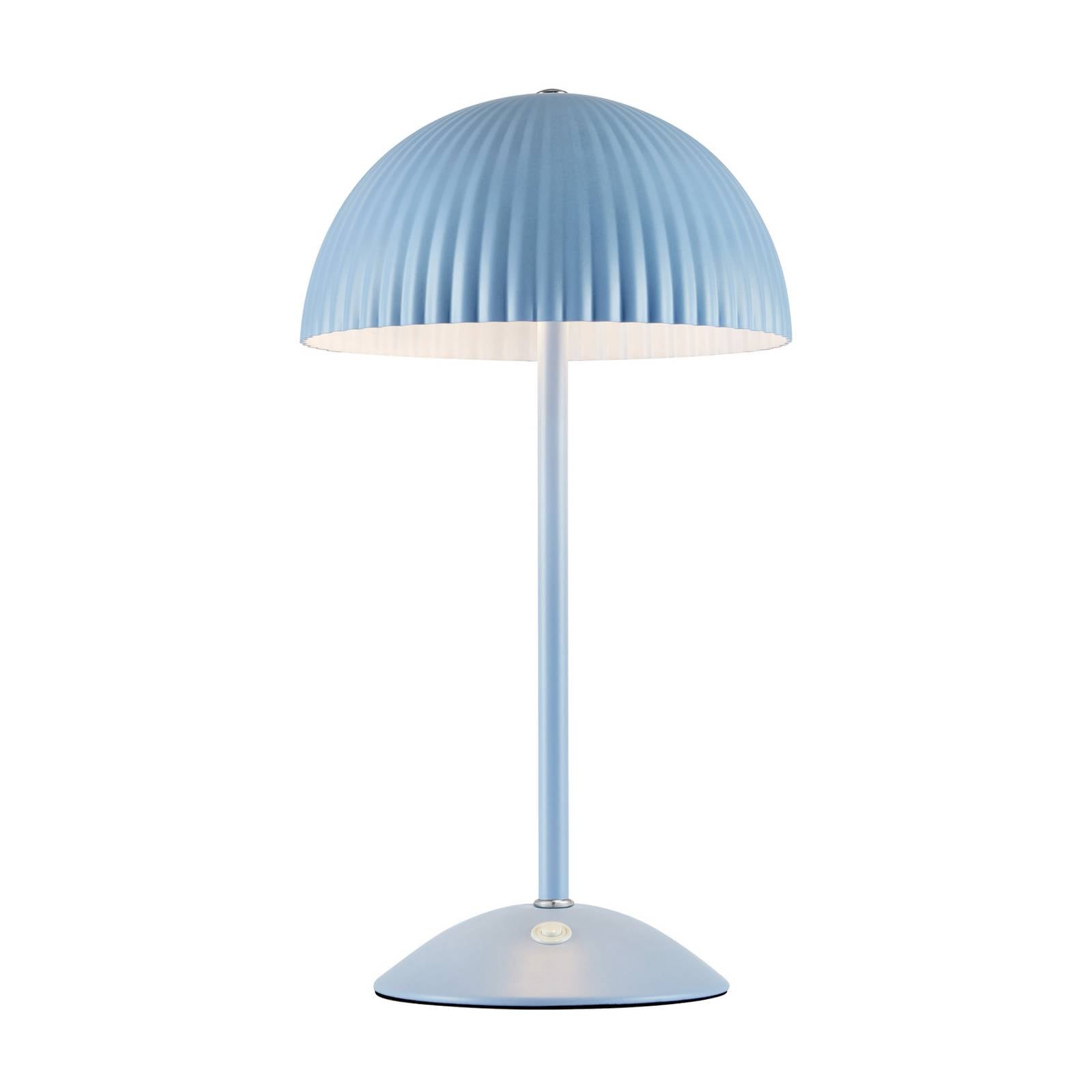 Markslöjd Lampe à poser Zin, bleue, fer, hauteur 35,5 cm, G9