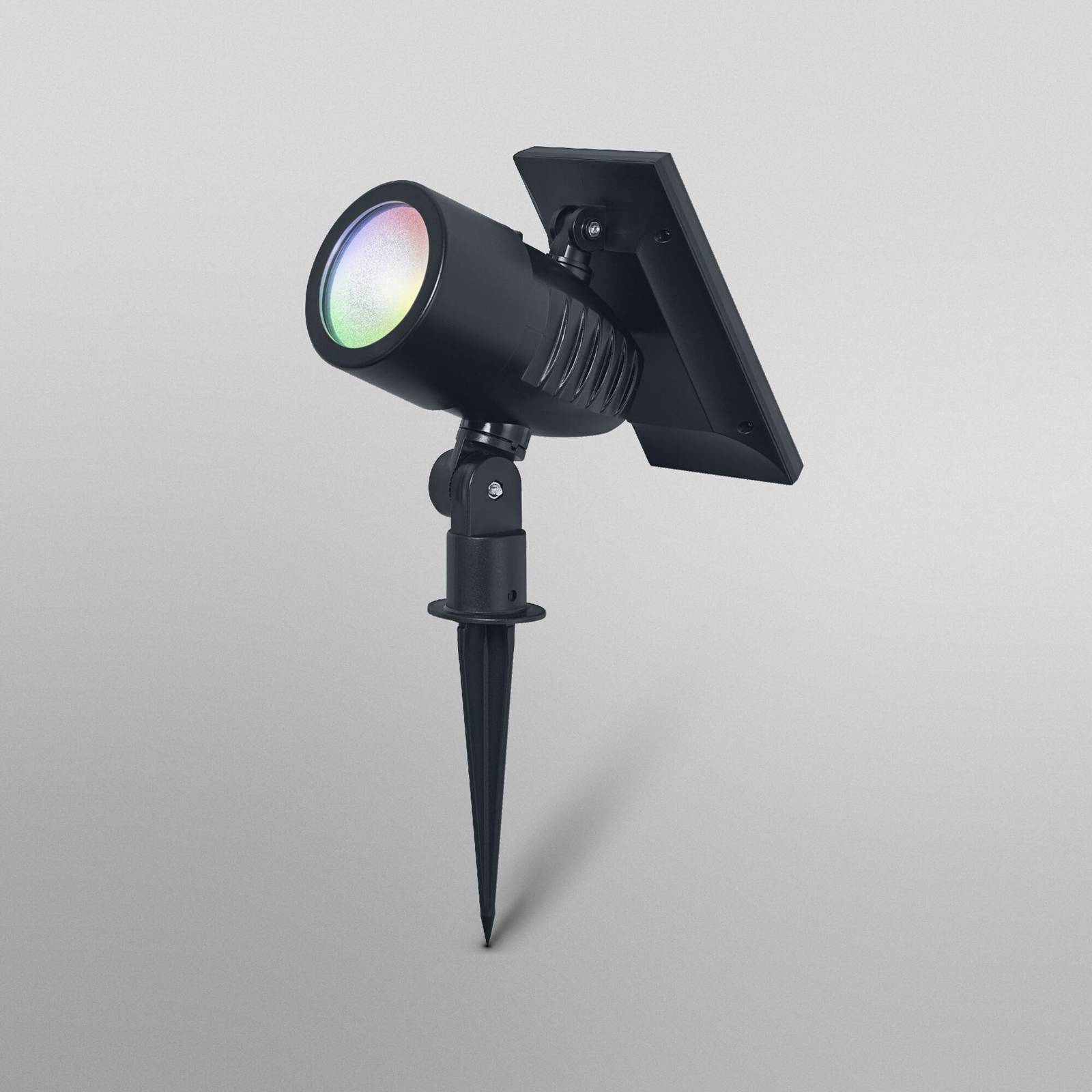 OSRAM SMART+ Solar spot LED, czarny, szpikulec, RGB CCT IP44