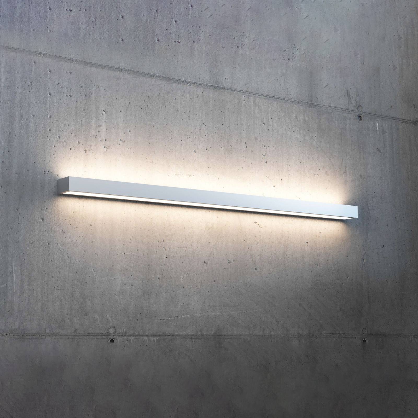 MCJ Mera LED-vägglampa bredd 120 cm aluminium 3 000K