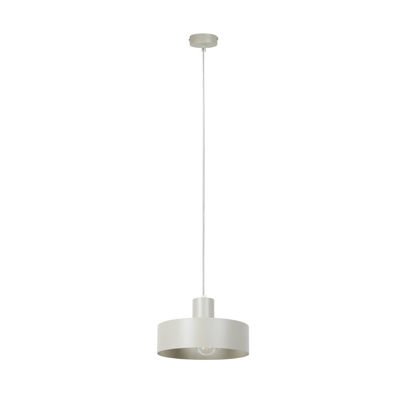 Hängeleuchte Rif M, taupe, 1-flammig, Ø 25 cm, Stahl