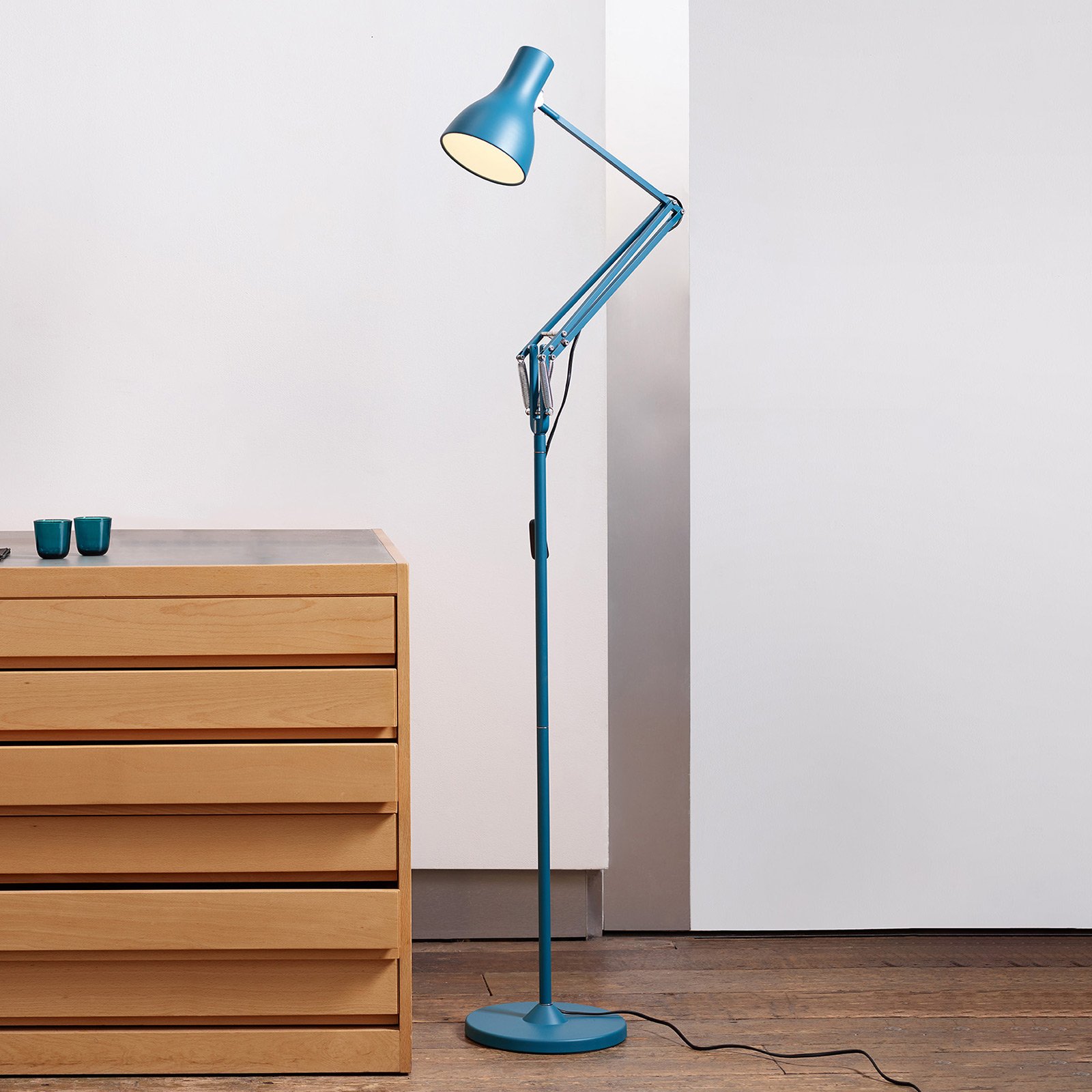 Type 75 Margaret Howell Gulvlampe Saxon Blue - Anglepoise