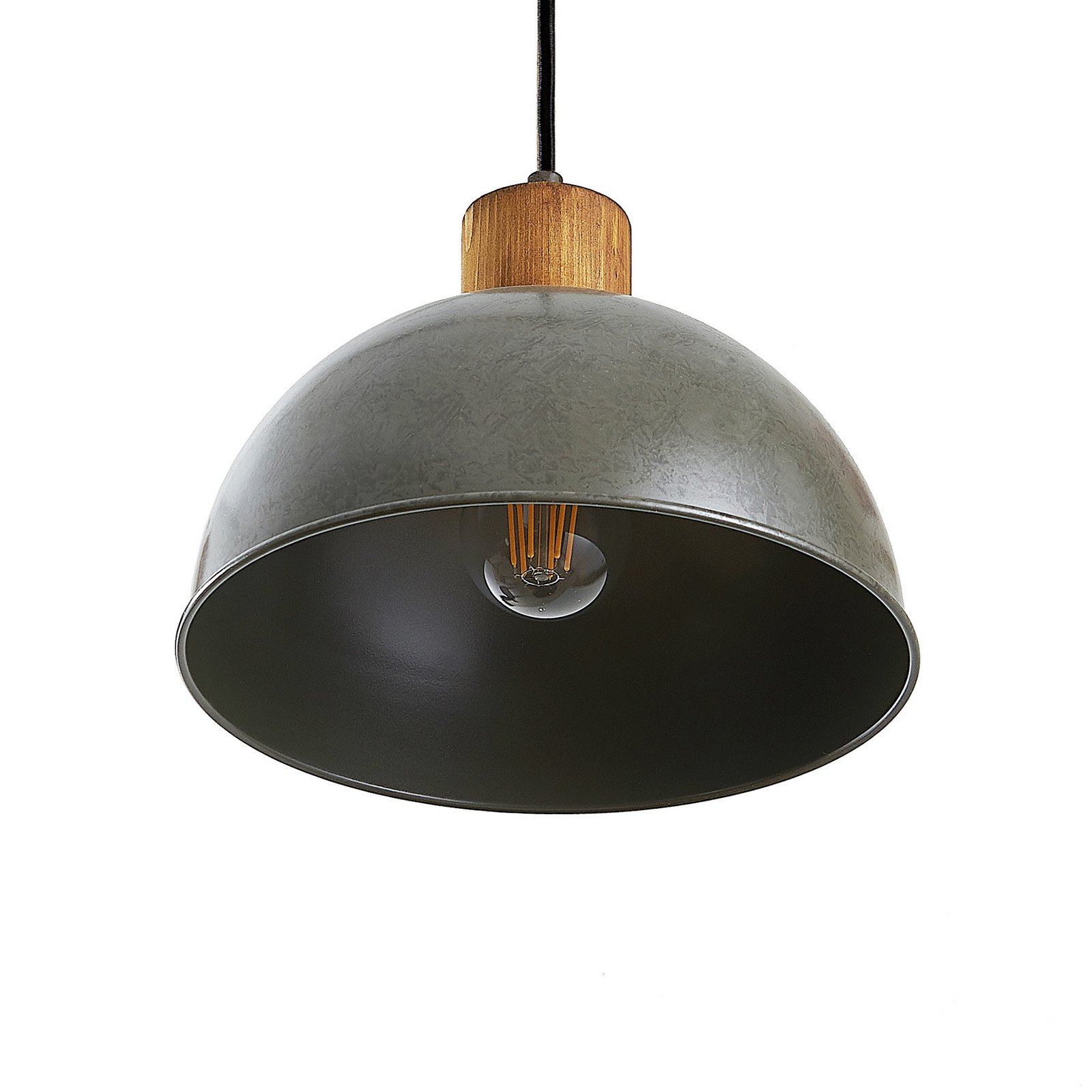 Durbis 4 Lampada a Sospensione Dark Grey/Wood - Lindby