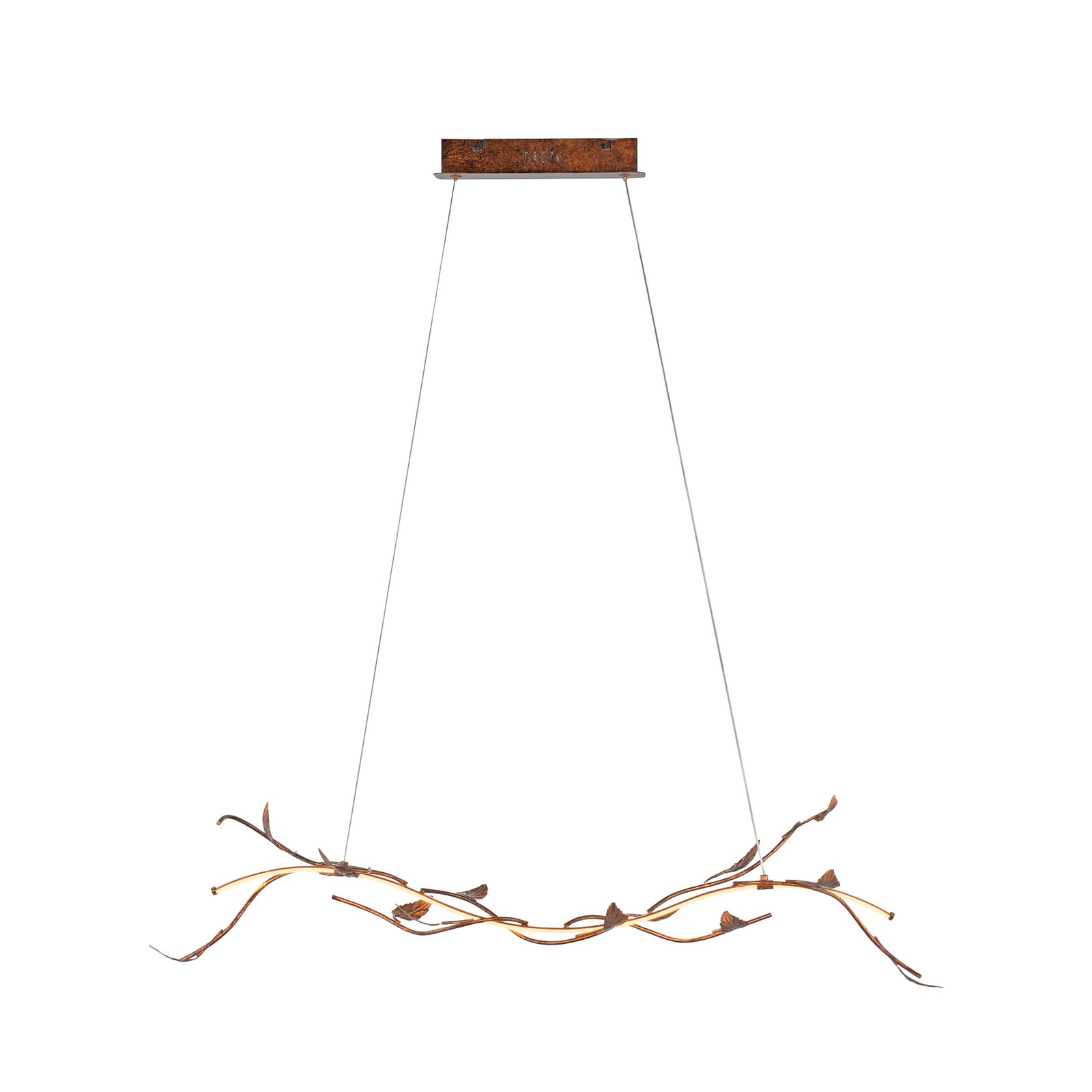 Aurelia LED pendant light, rust brown, metal, 2,700K, dimmable Aurelia LED pendant light, rust brown, metal, 2,700K, dimmable