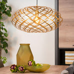 Lampada sospensione Wolfram, ovale, 65 cm, oro