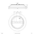 EVN Catino LED stropna svjetiljka, CCT, 40 cm