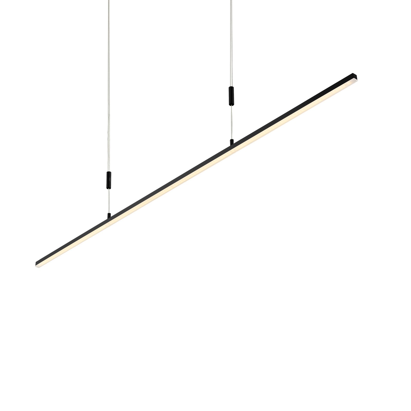 BANKAMP Slim pendel ZigBee, dimbar 98 cm svart