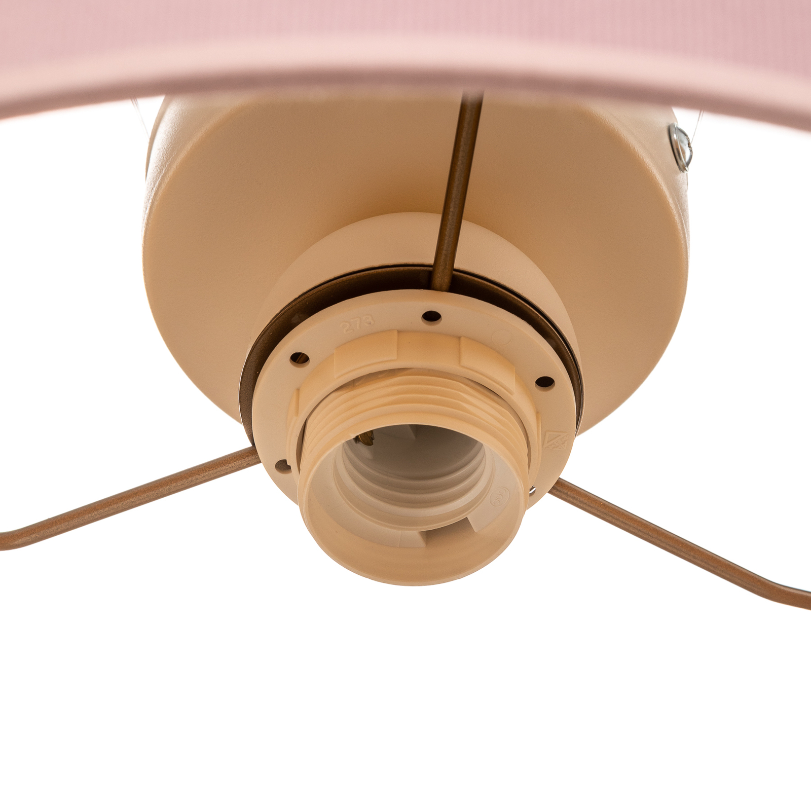 Golden Roller ceiling lamp Ø 40cm light pink/gold