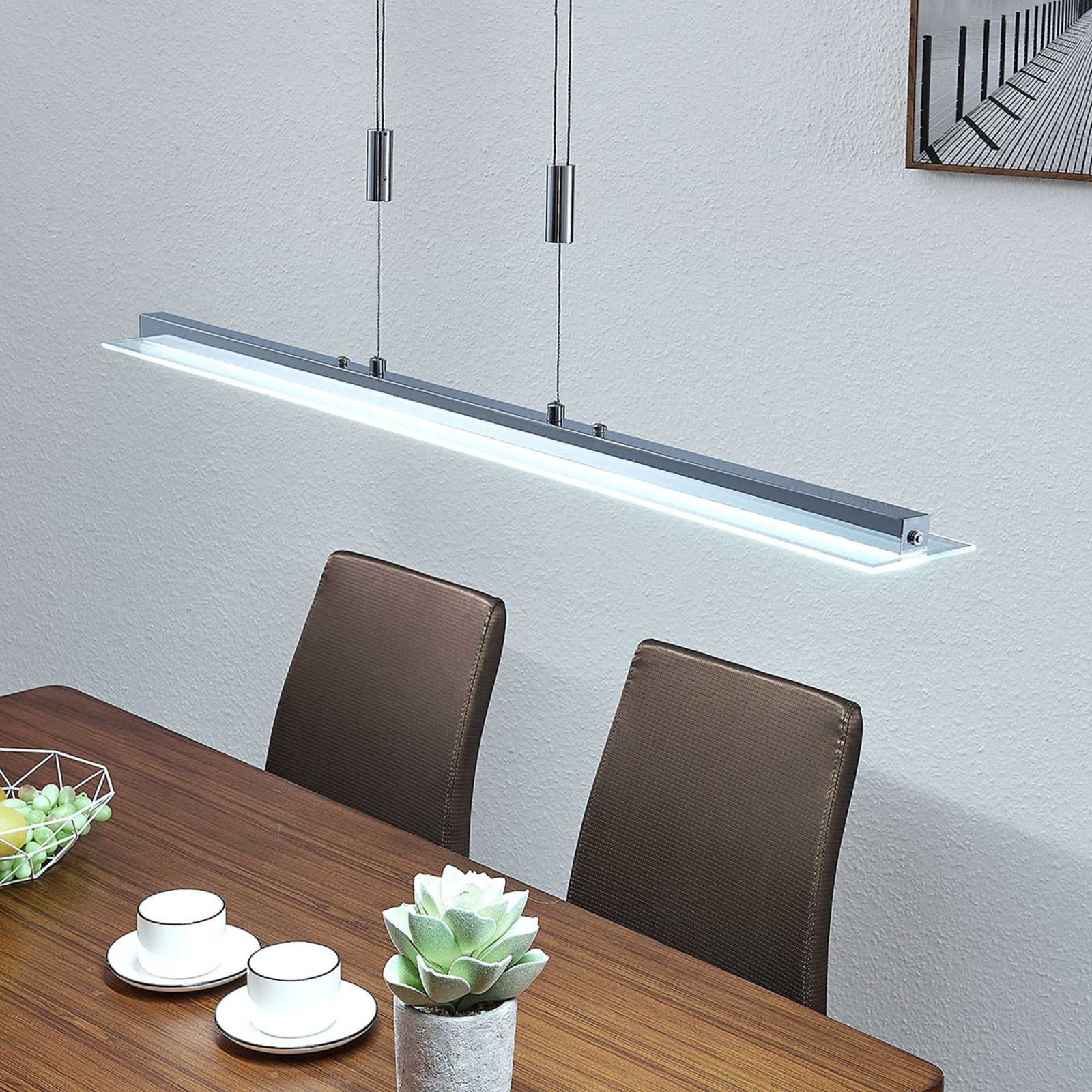 Sladja Candeeiro Suspenso Chrome - Lindby