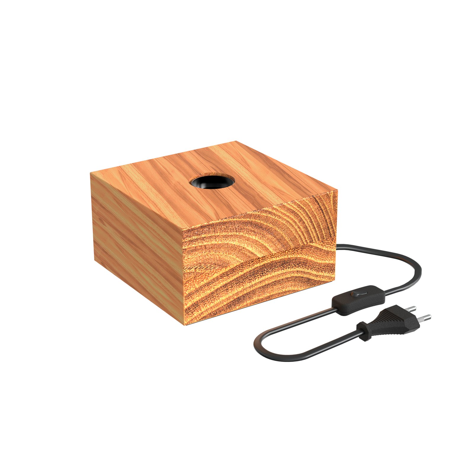 Calex Square Wood table lamp made of wood
