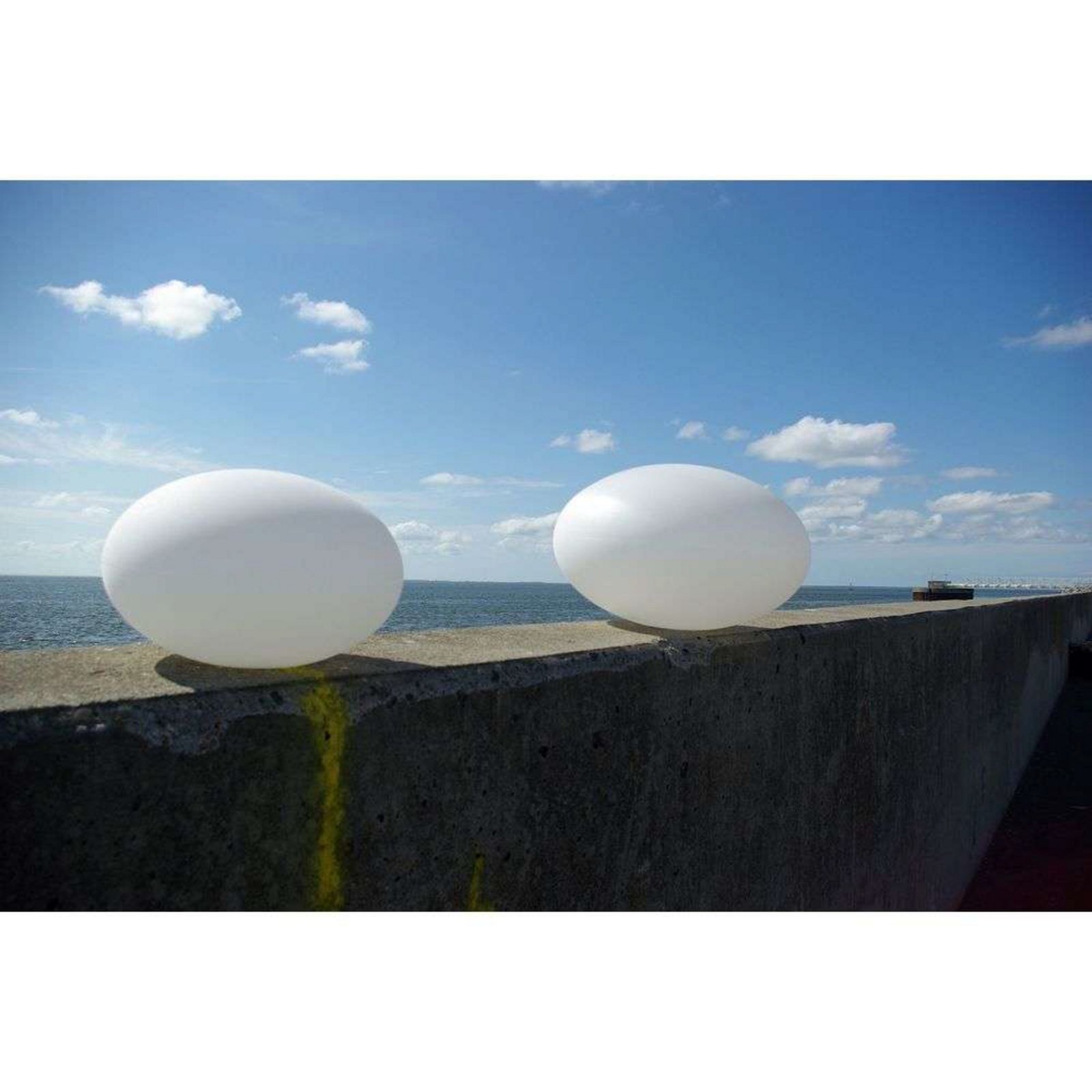 Eggy Pop Out Outdoor Lamp Ø70 (3m) Opal White - CPH Lighting