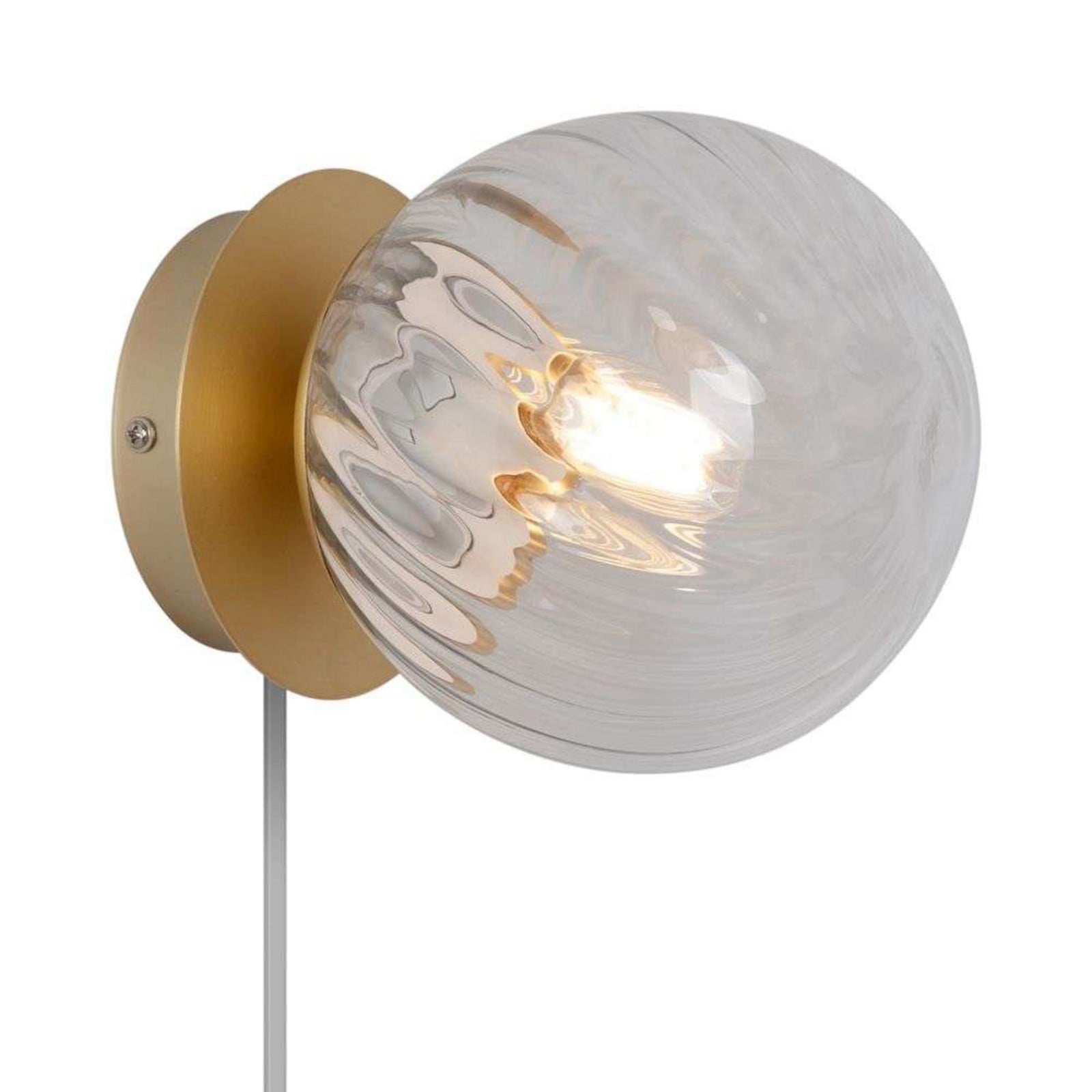 Chisell V&auml;gglampa Brass Nordlux - Vardagsrum - Glas