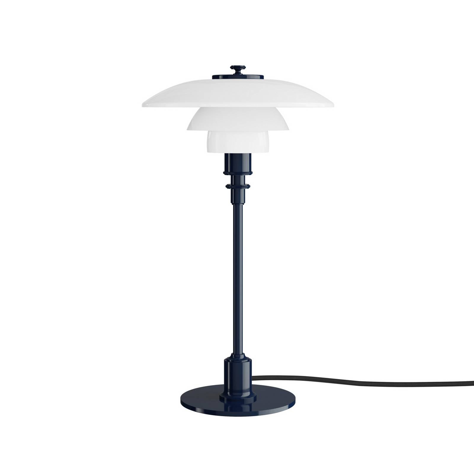 Louis Poulsen Tischlampe PH 2/1, dunkelblau, Ø 20 cm