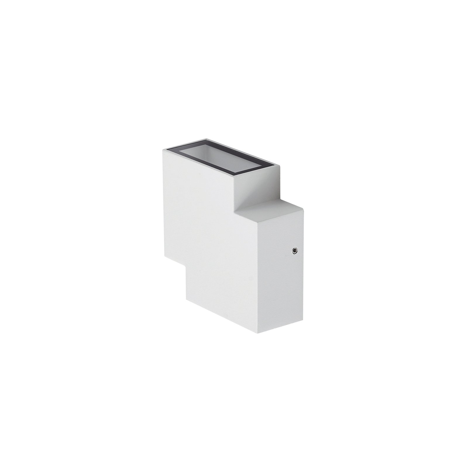 Lindby LED outdoor wall light Fendir, white, aluminium, 10.5 cm