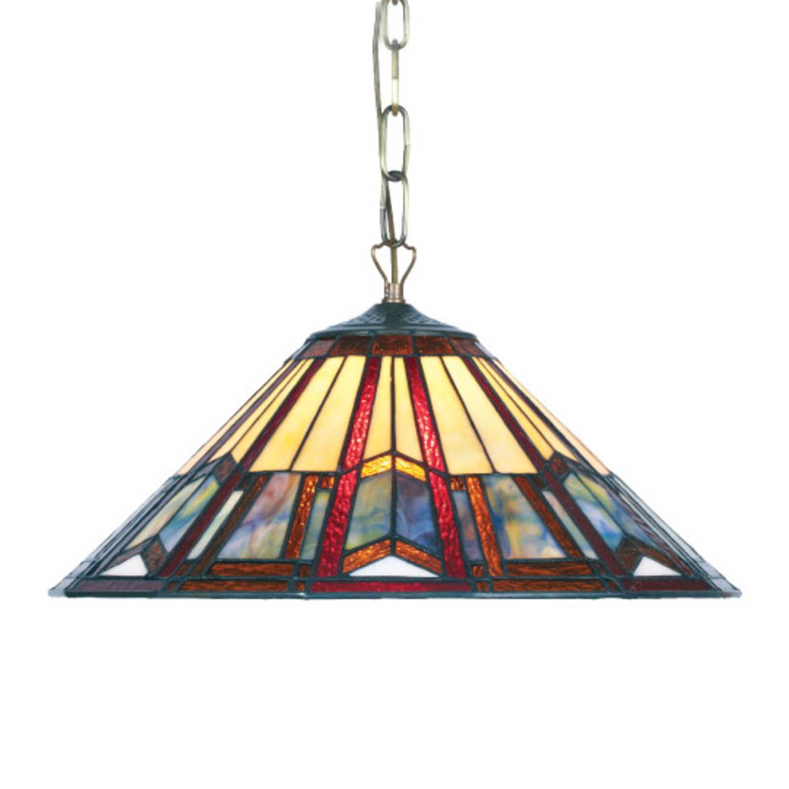 Hanglamp LILLIE in Tiffany-stijl 2 x E27