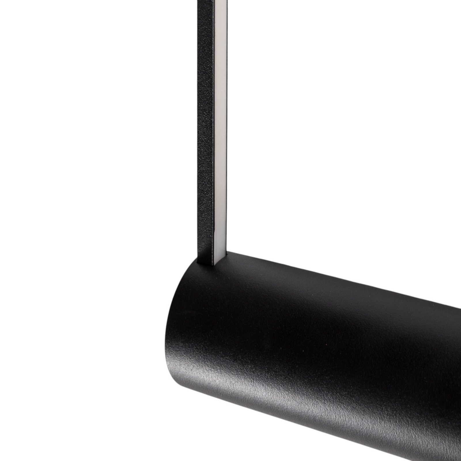 LED-vägglampa Arm M, 65 cm hög, svart, metall