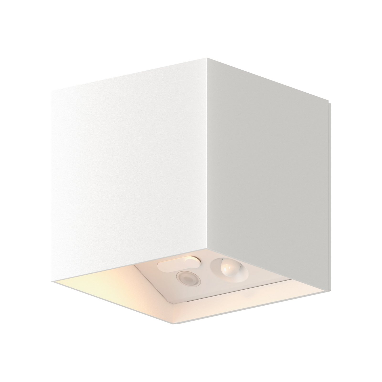 Calex LED-Akku-Sensor-Außenwandlampe Volterra, weiß, IP44