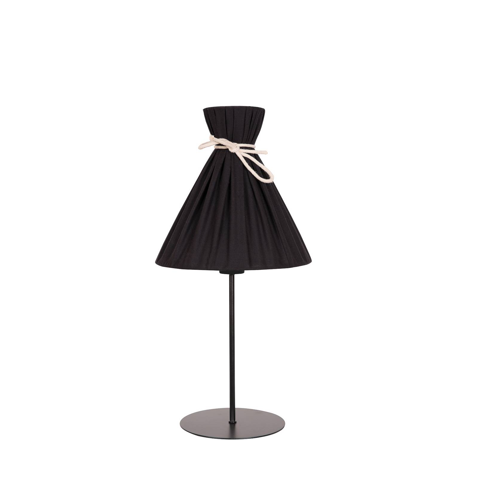 Envostar Envolight Lola lámpara de mesa negro, para salón / comedor, algodón, metal, E27, 15 W, altura: 55 cm
