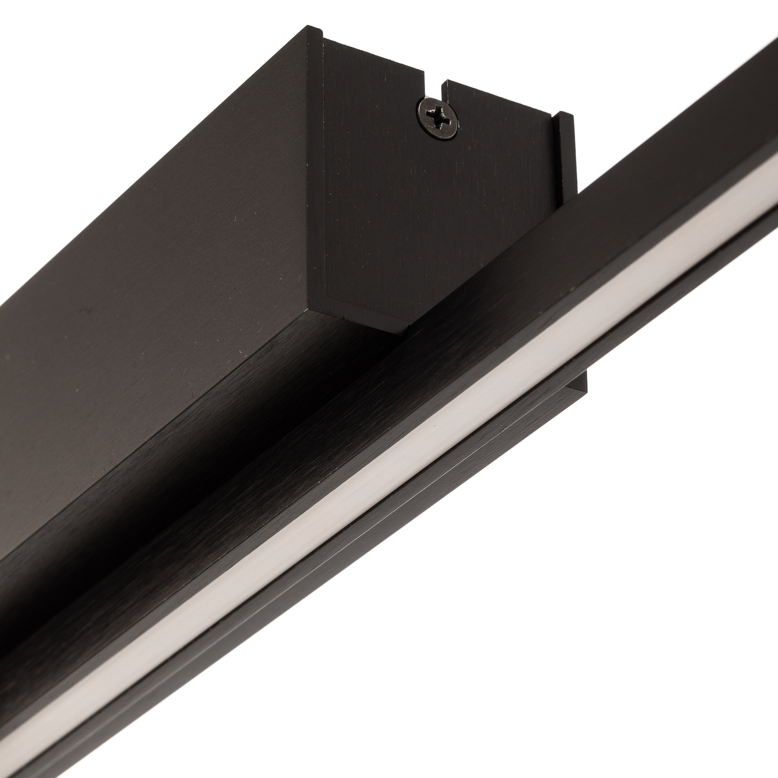 Stropné svietidlo Quitani LED Tolu, čierne, 118 cm