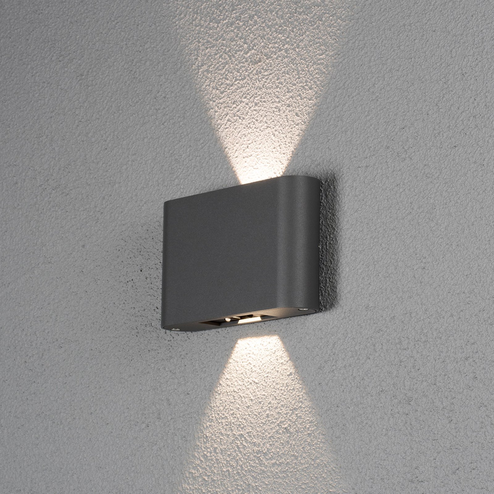 LED outdoor wall lamp Chieri 2-bulb 18 cm