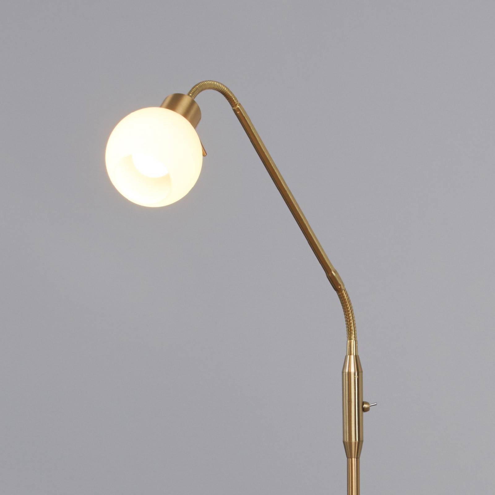 Elaina - lampadaire LED, couleur laiton