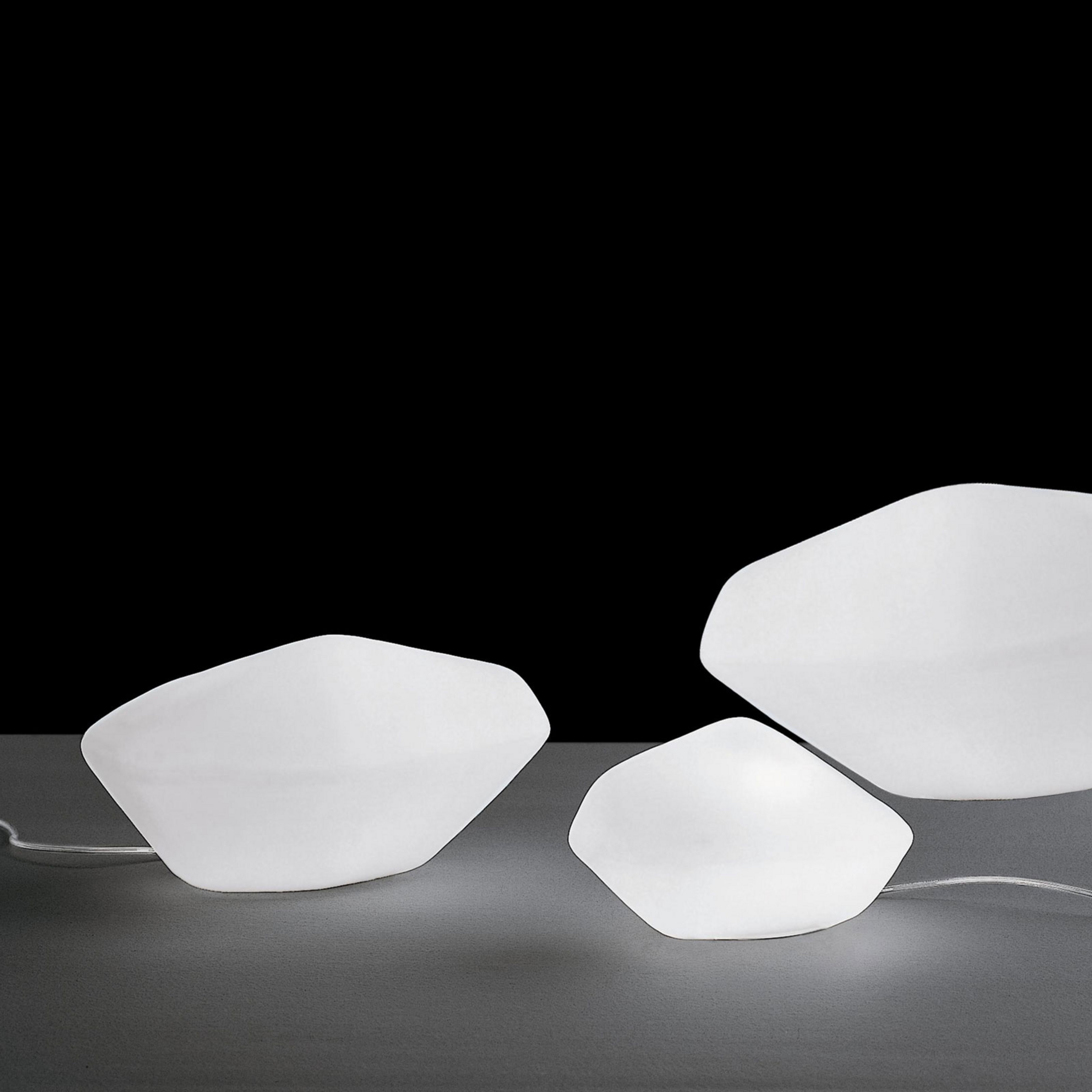 Oluce Stone of Glass Tischleuchte aus Muranoglas