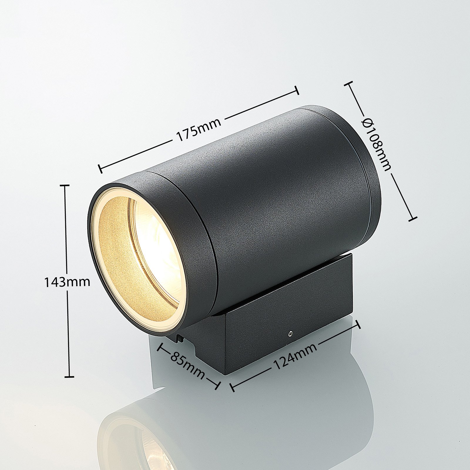 Thomke Außen Wandleuchte Dark Grey - Lucande