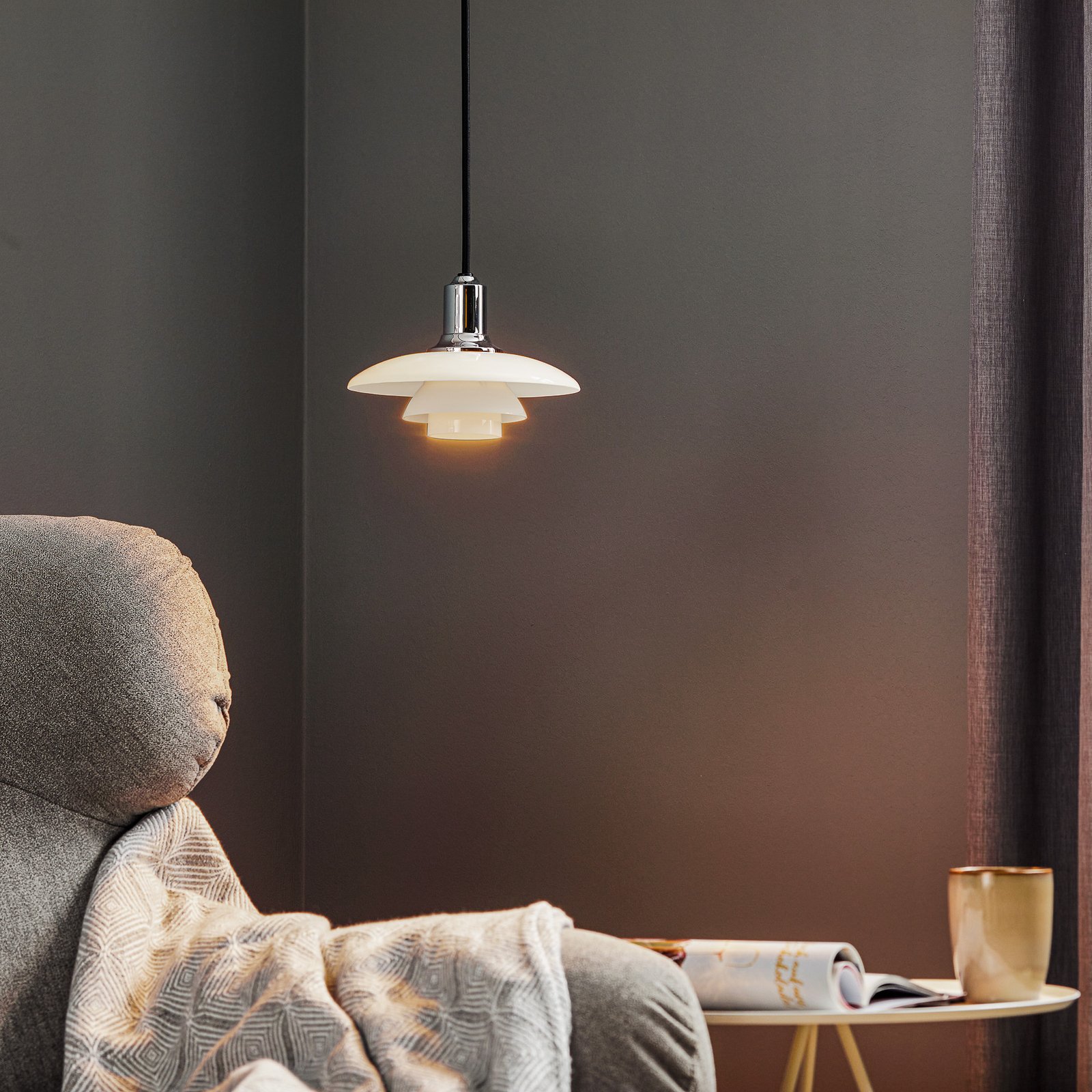 PH 2/1 Hanglamp High-Gloss Chrome-Plated - Louis Poulsen