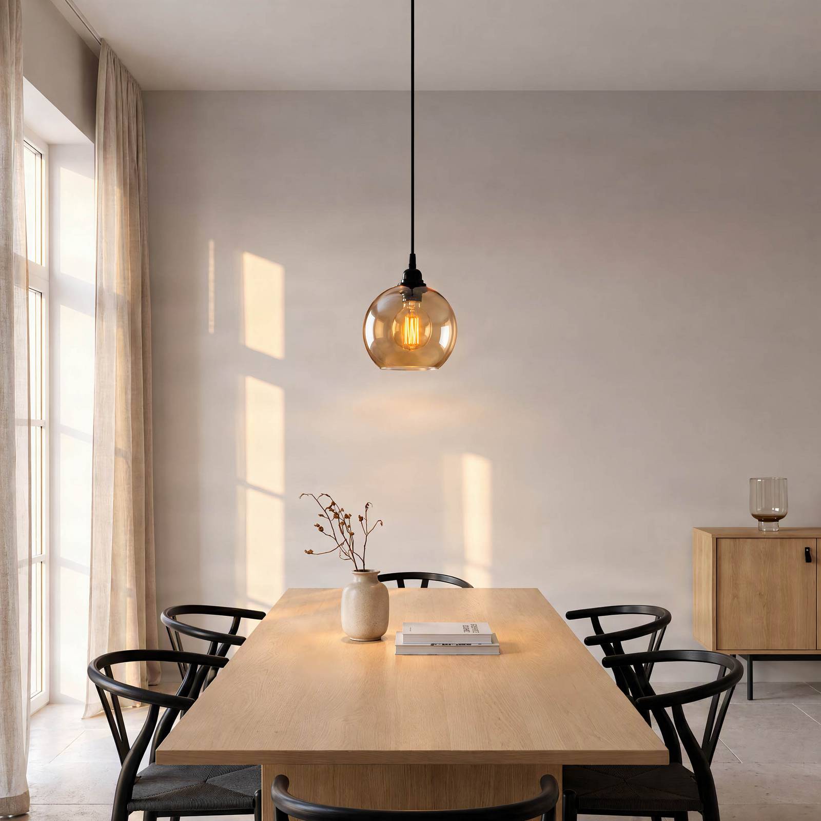 Opviq Hanglamp Goud 020 1-lamp glas Ø20cm