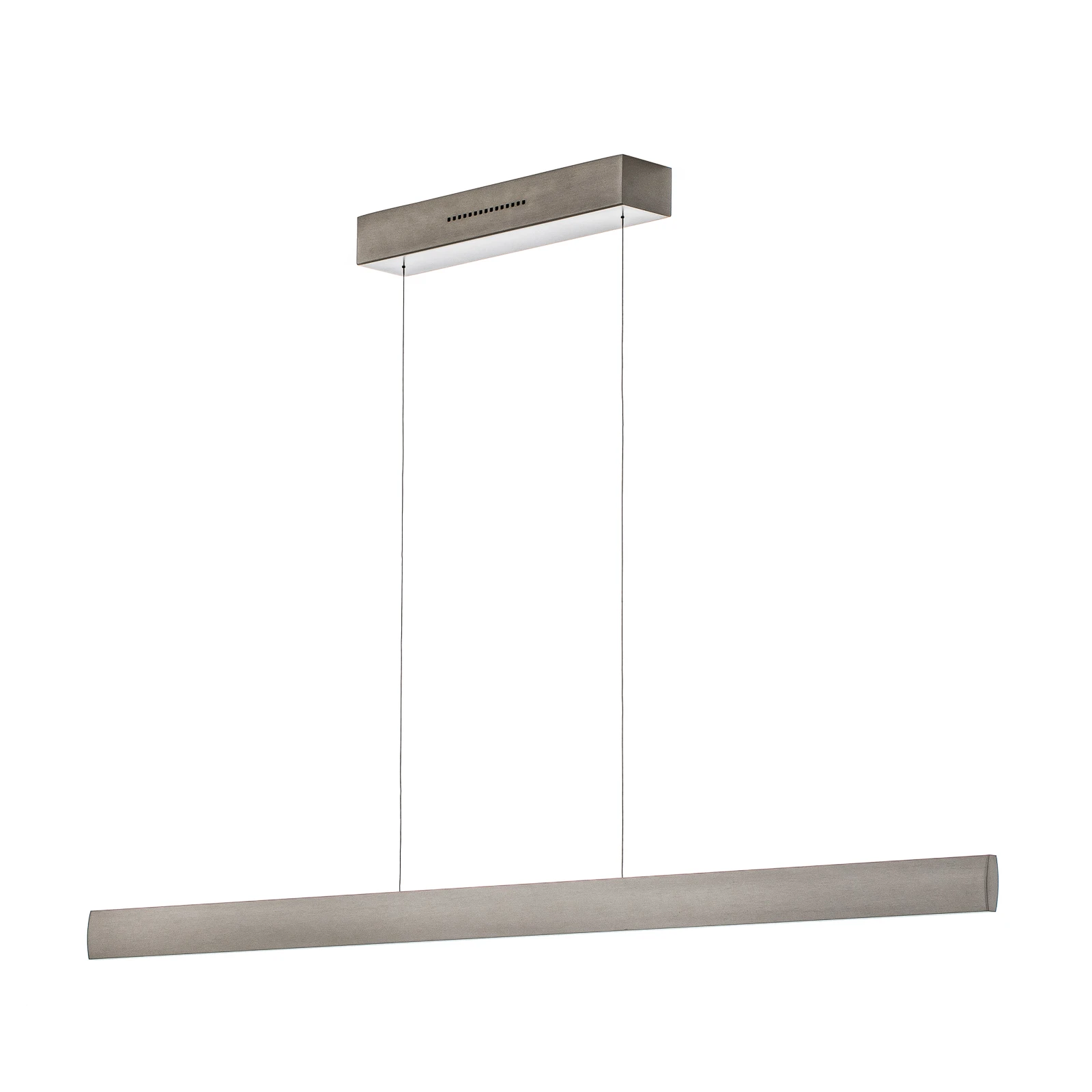 Suspension LED Runa, nickel, longueur 132 cm