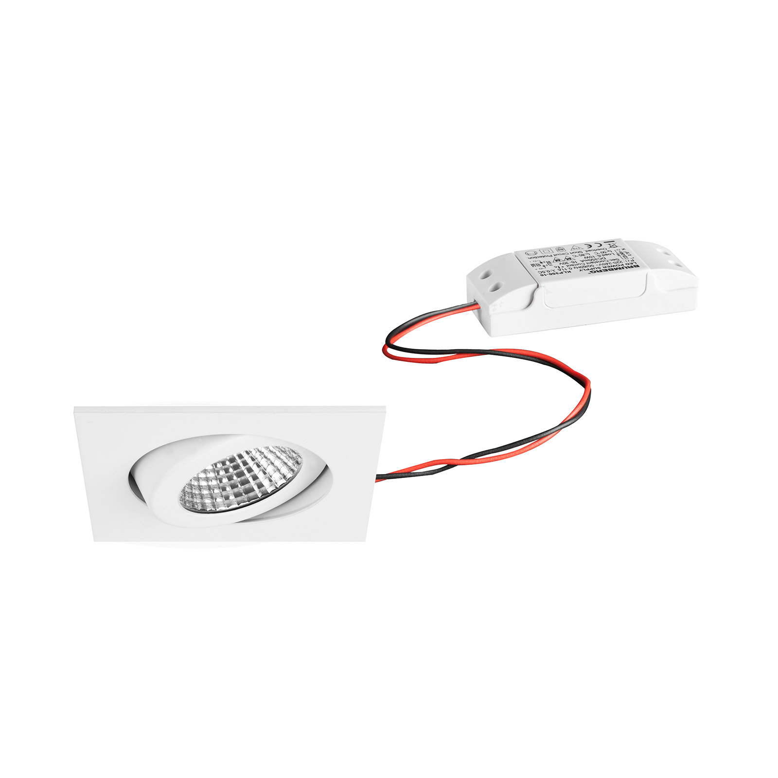 BRUMBERG LED-Einbaustrahler IP65 eckig schaltbar