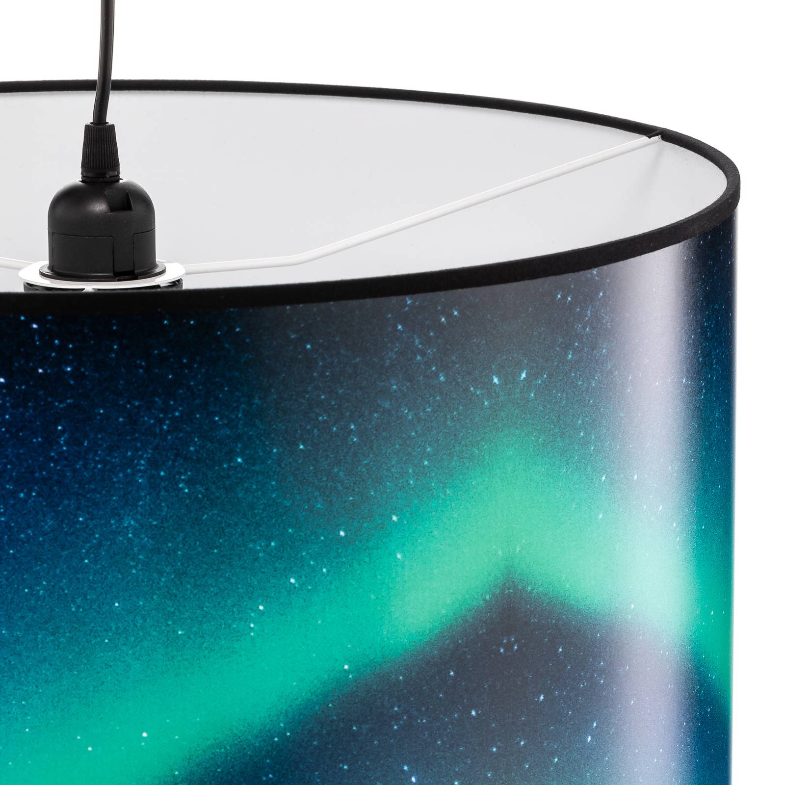 Lampa żyrandol Print L Sky z aurorą turkusową