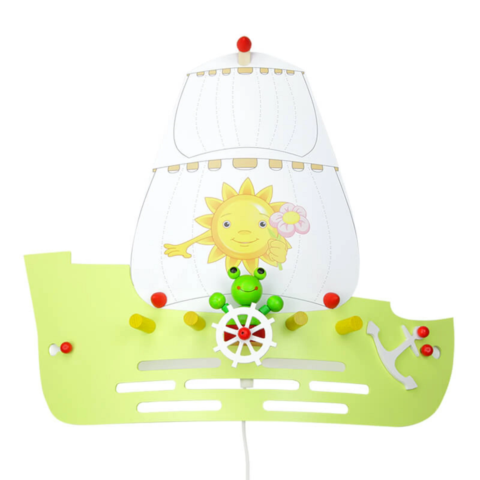 Wandlamp Frosch in de vorm van een zeilschip