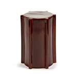 03 DARK BROWN PAWN sidebord, brun, keramik, højde 44,5 cm – Serax