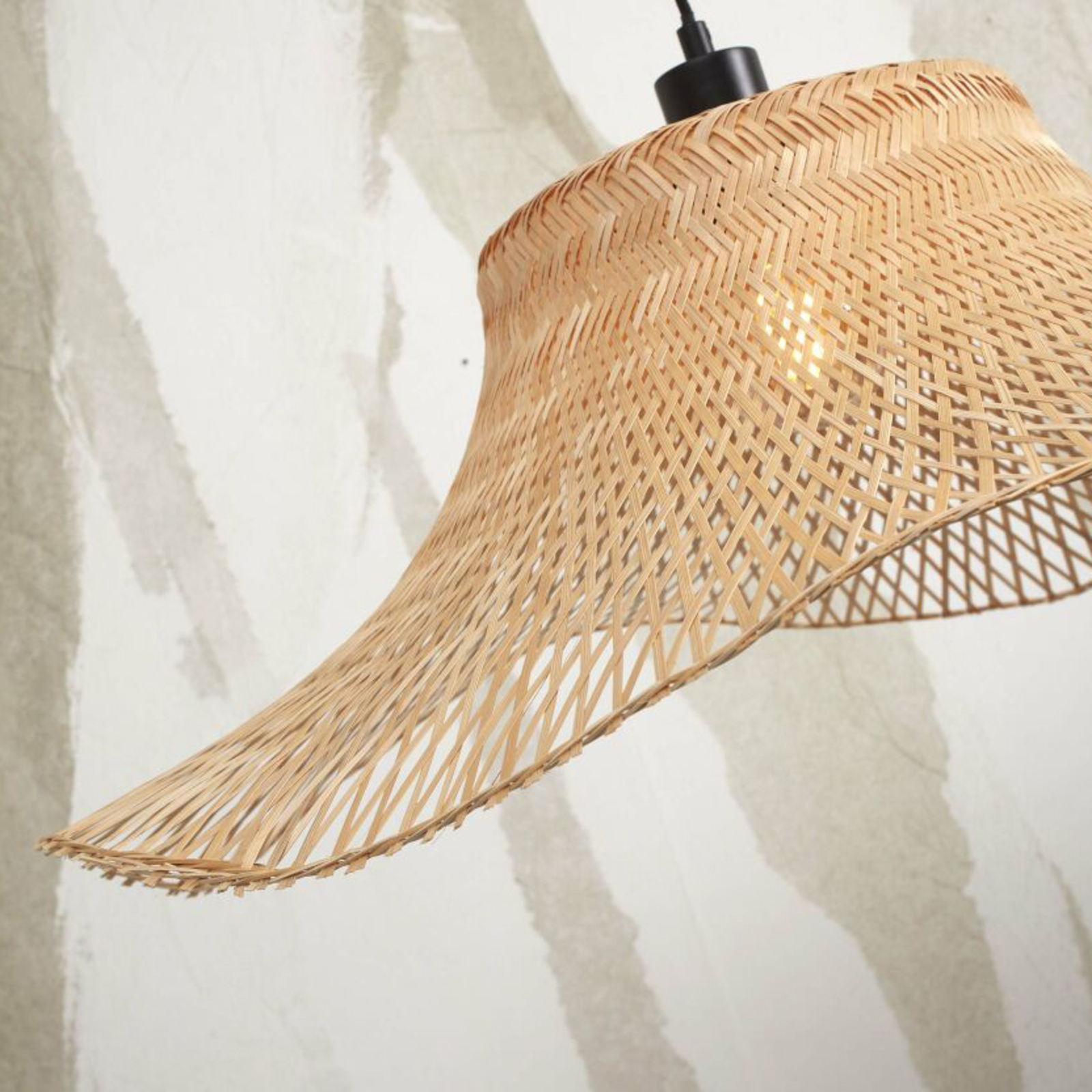 GOOD & MOJO Ibiza viseča svetilka Ø 65 cm naravna