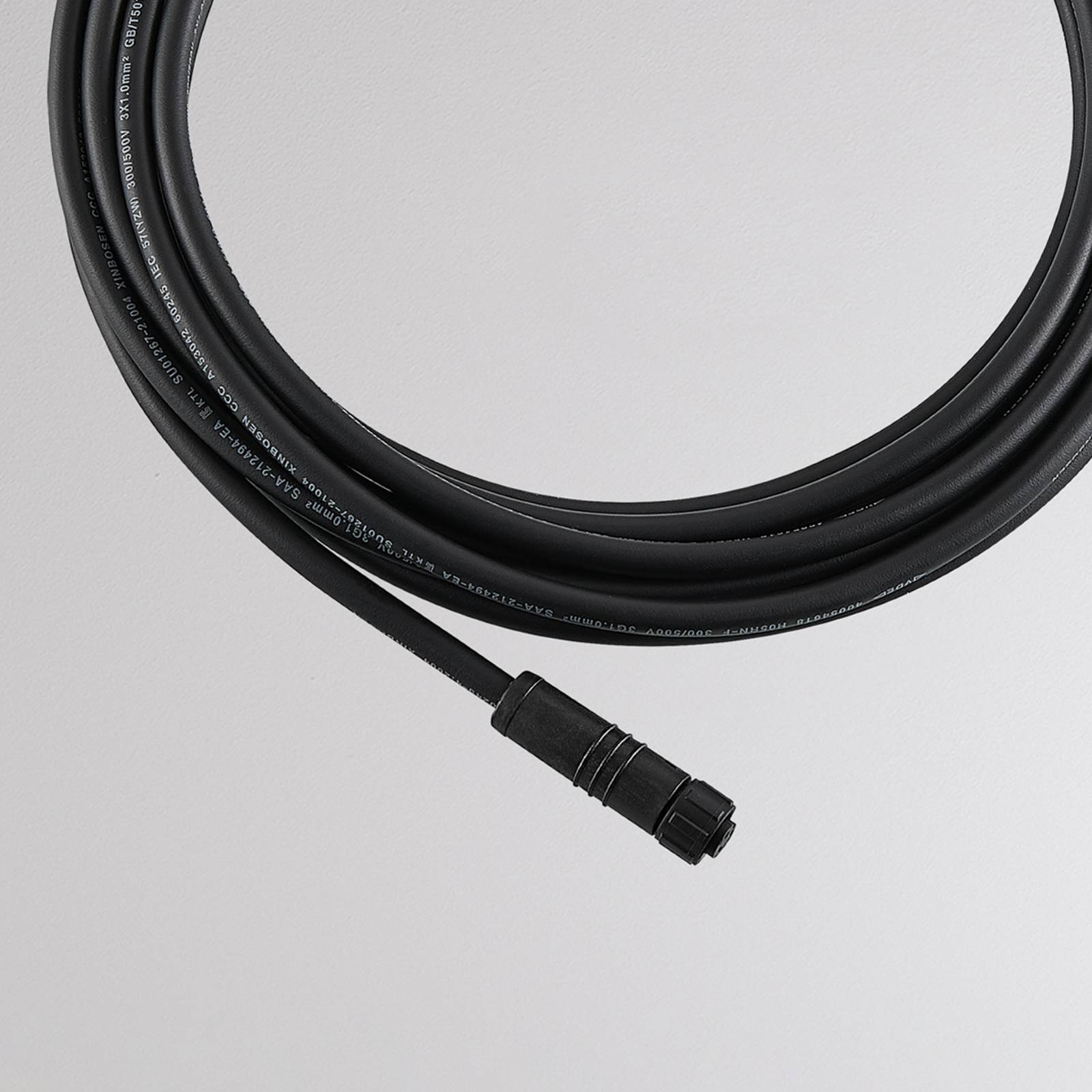 Molto Luce Chopa Ii Power Cable, Length 500 Cm, Black, Ip65, Schuko
