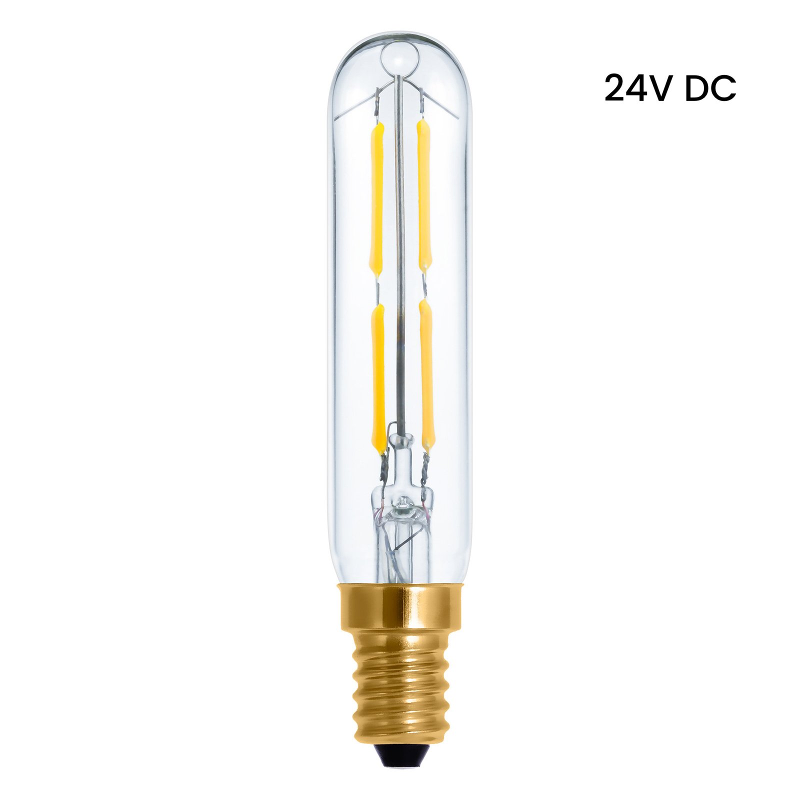 SEGULA LED-Lampe 24V DC E27 3W Tube 922 Filament