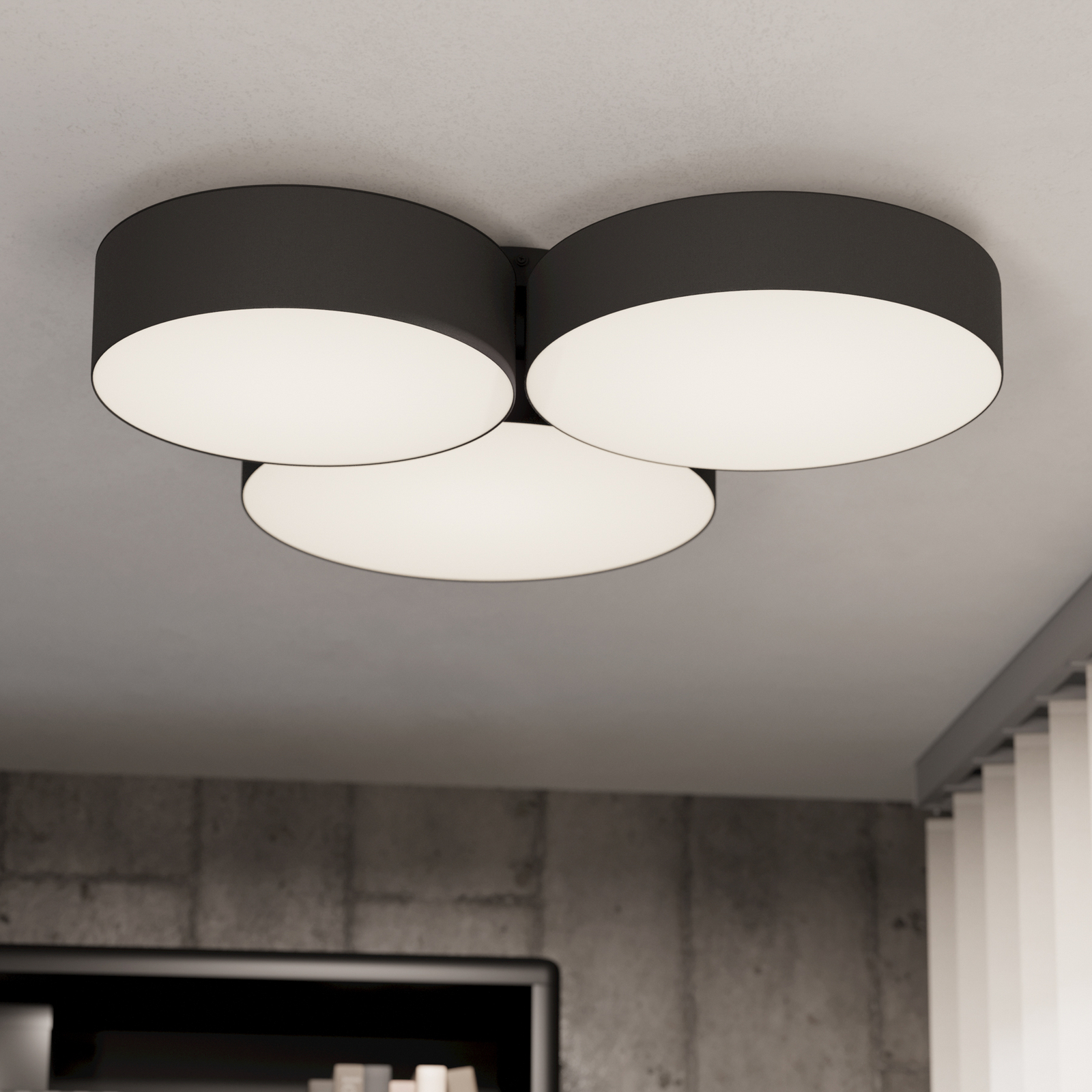 EGLO connect Smart LED-taklampa Barbano-Z, svart