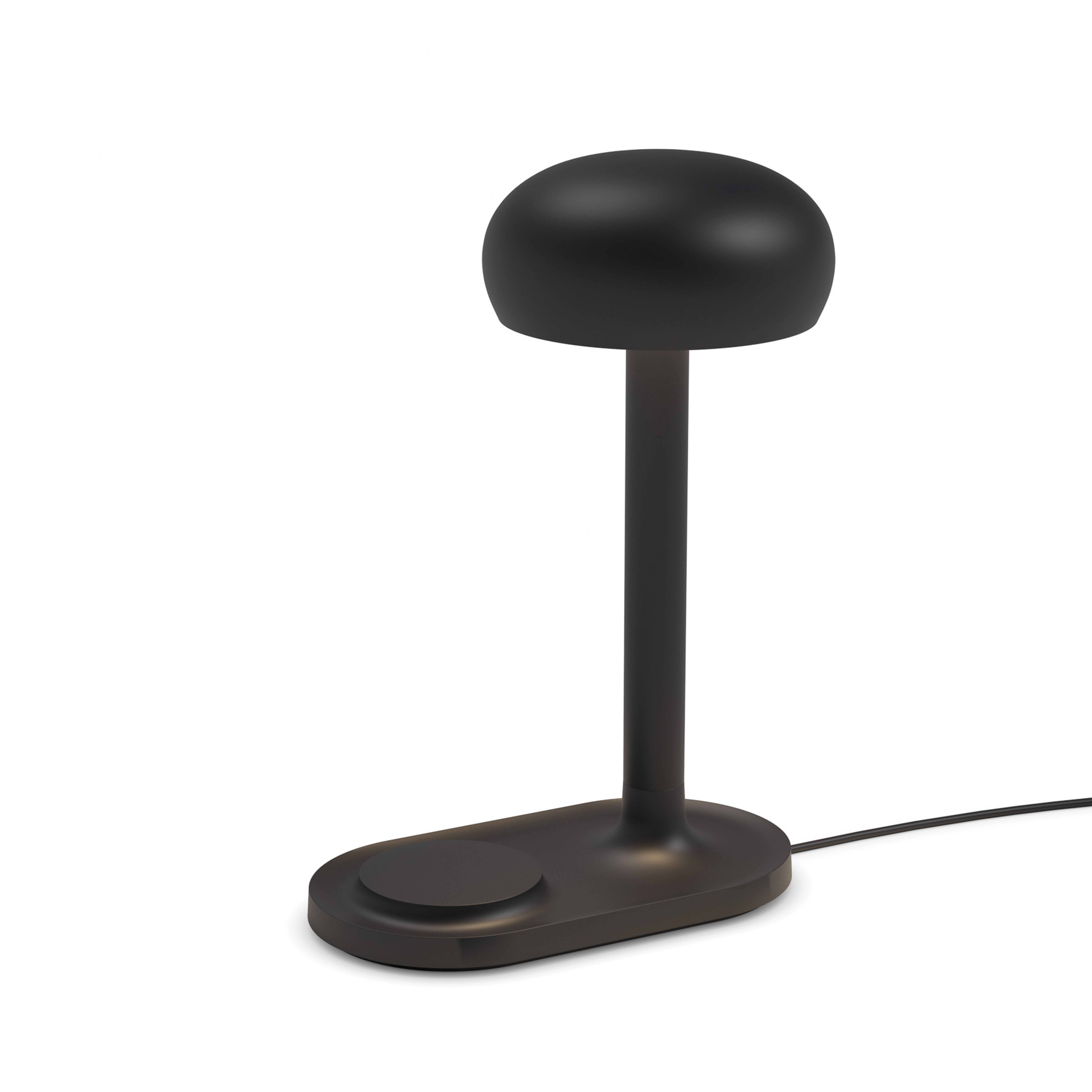 Emendo Tischlampe schwarz Qi-Ladefläche - PLEASE WAIT to be SEATED