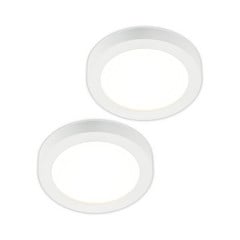 Stropní svítidlo Prios LED Edwina, bílé, 25 cm, sada 2 kusů