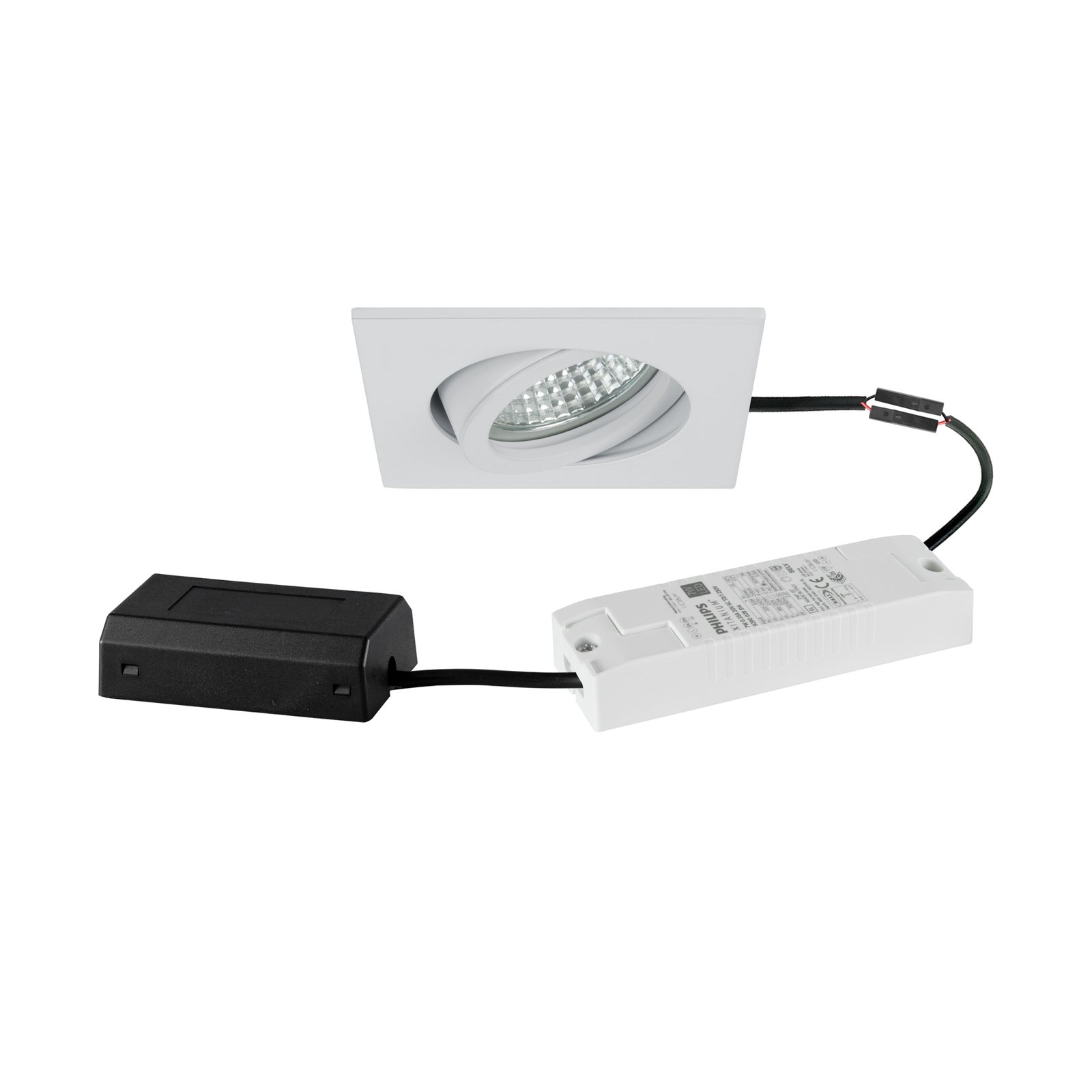 BRUMBERG Projetor LED de encastrar Tirrel-S Caixa de ligação DALI branco