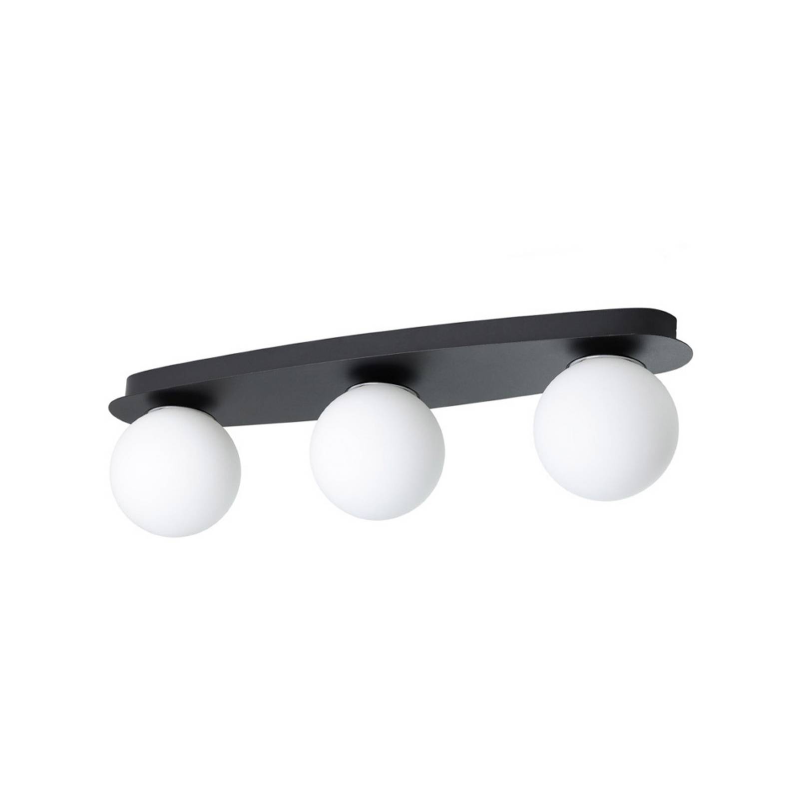 EGLO Deckenlampe CASTROVIDO schwarz 58 cm 3-flg. IP44 G9-LED