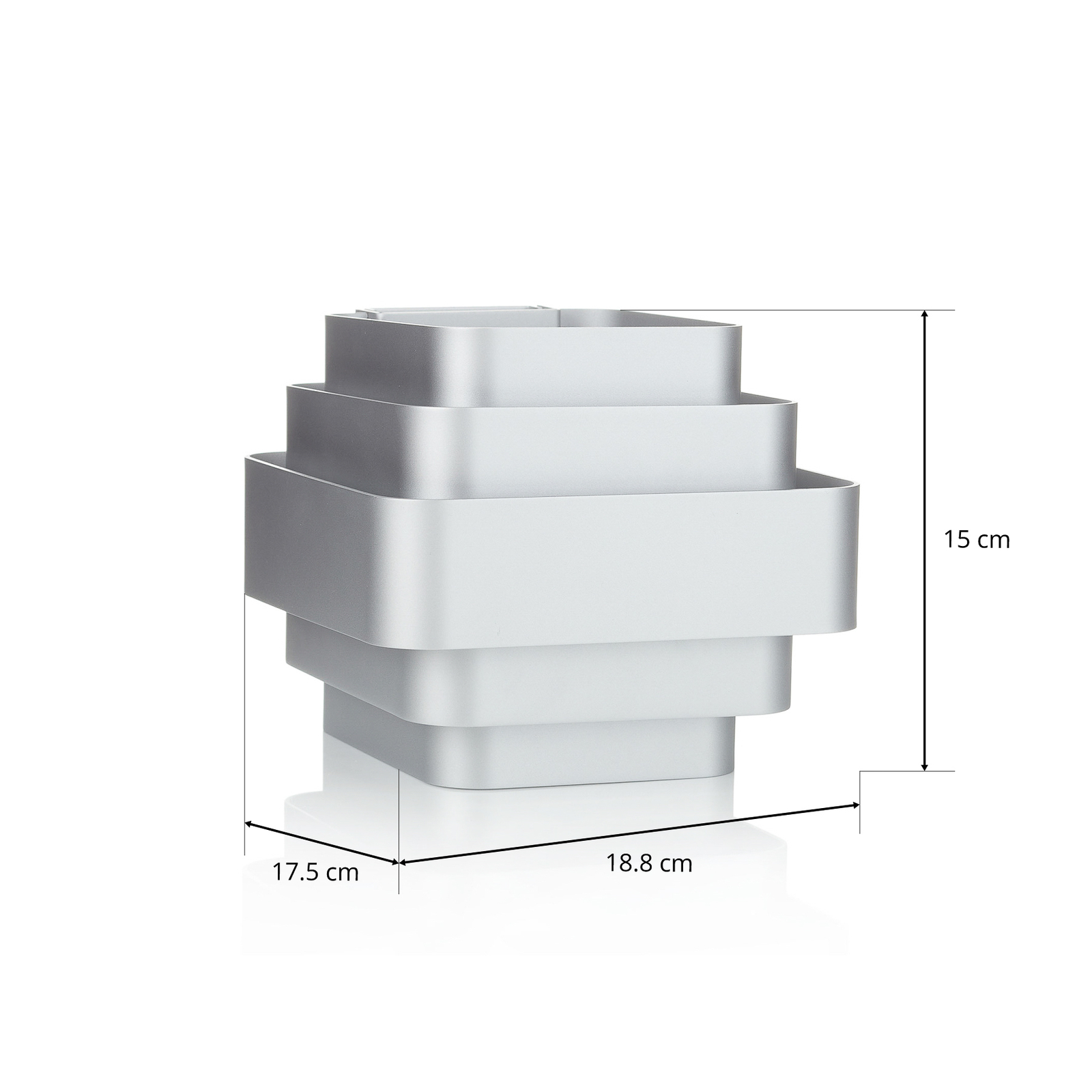 WEVER & DUCRÉ J.J.W. 02 Aplique de pared 18,8 cm plata