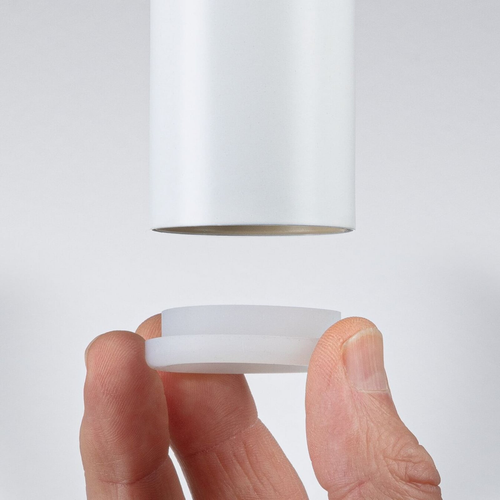 Paulmann Ravi soclu pentru pandantiv E27 alb mat - Camera de zi / sufragerie - Metal